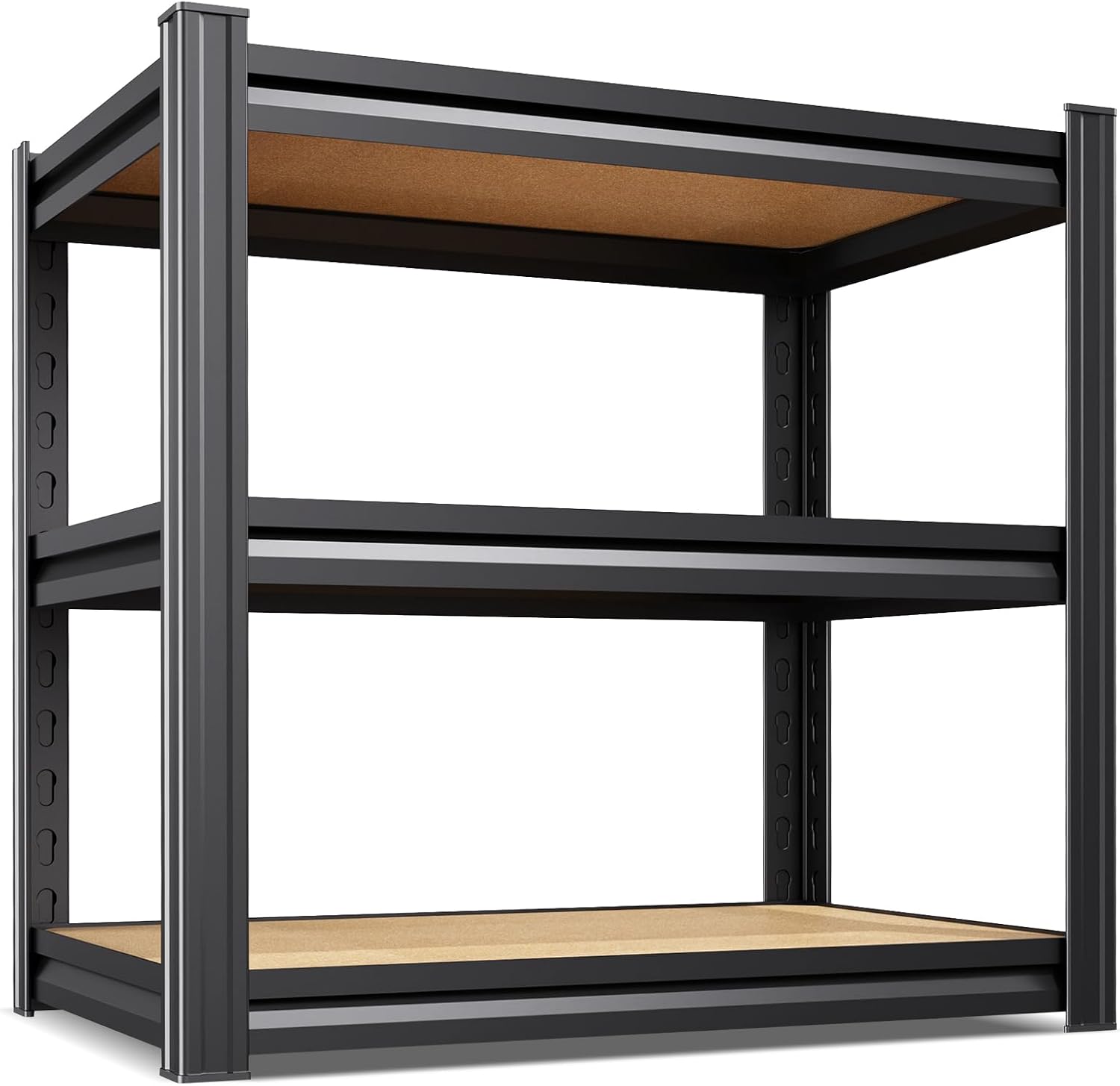 3T Storage Shelves, Garage Shelving,Adjustable Heavy Duty Shelving Unit,Garage Shelves，Wood Metal Standing Shelf Units,Utility Rack for Kitchen 35.4''H*33.5'W*13.8''D