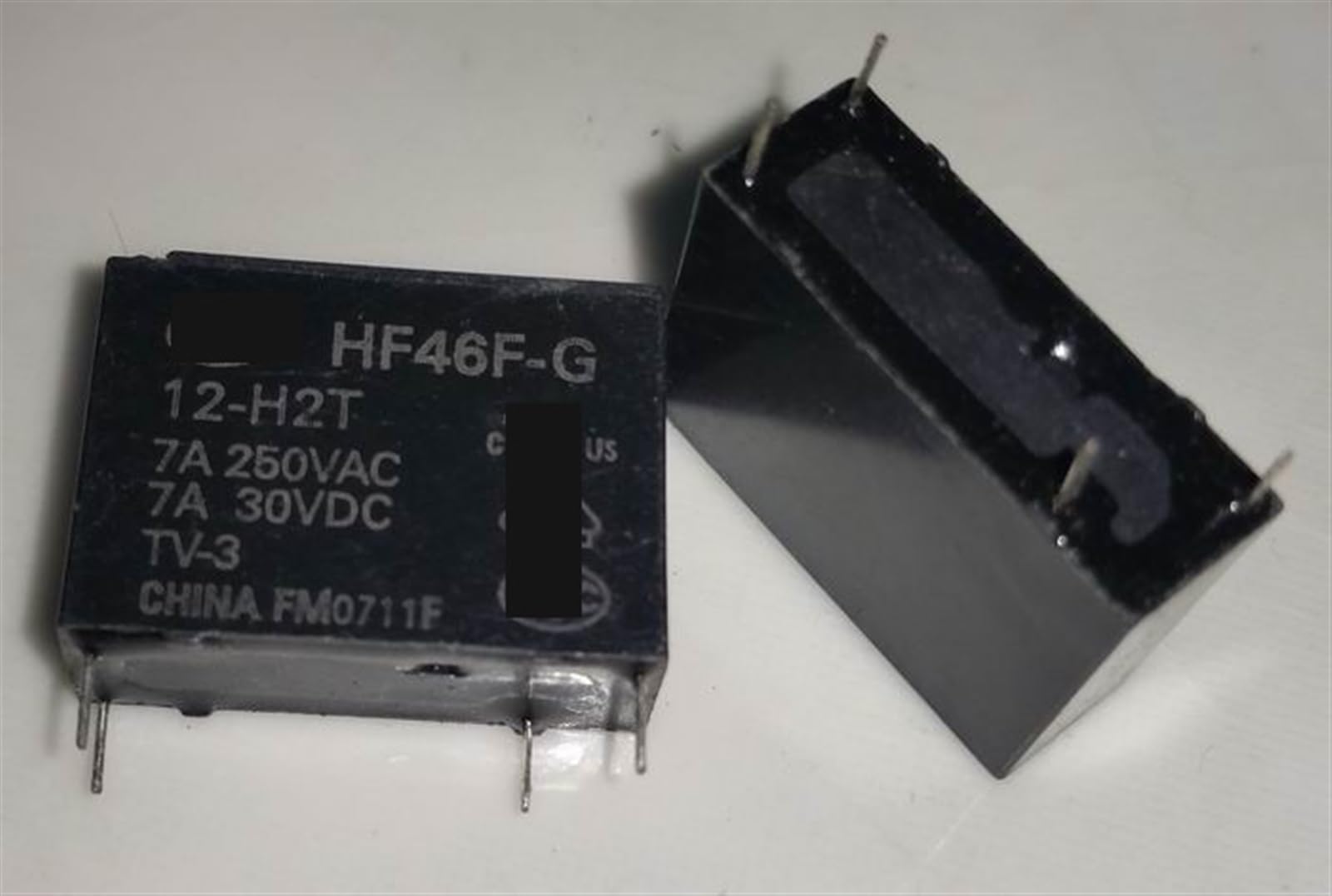 Relais 4 broches HF46F-G 12-H2T 12V 7A pour circuit imprimé