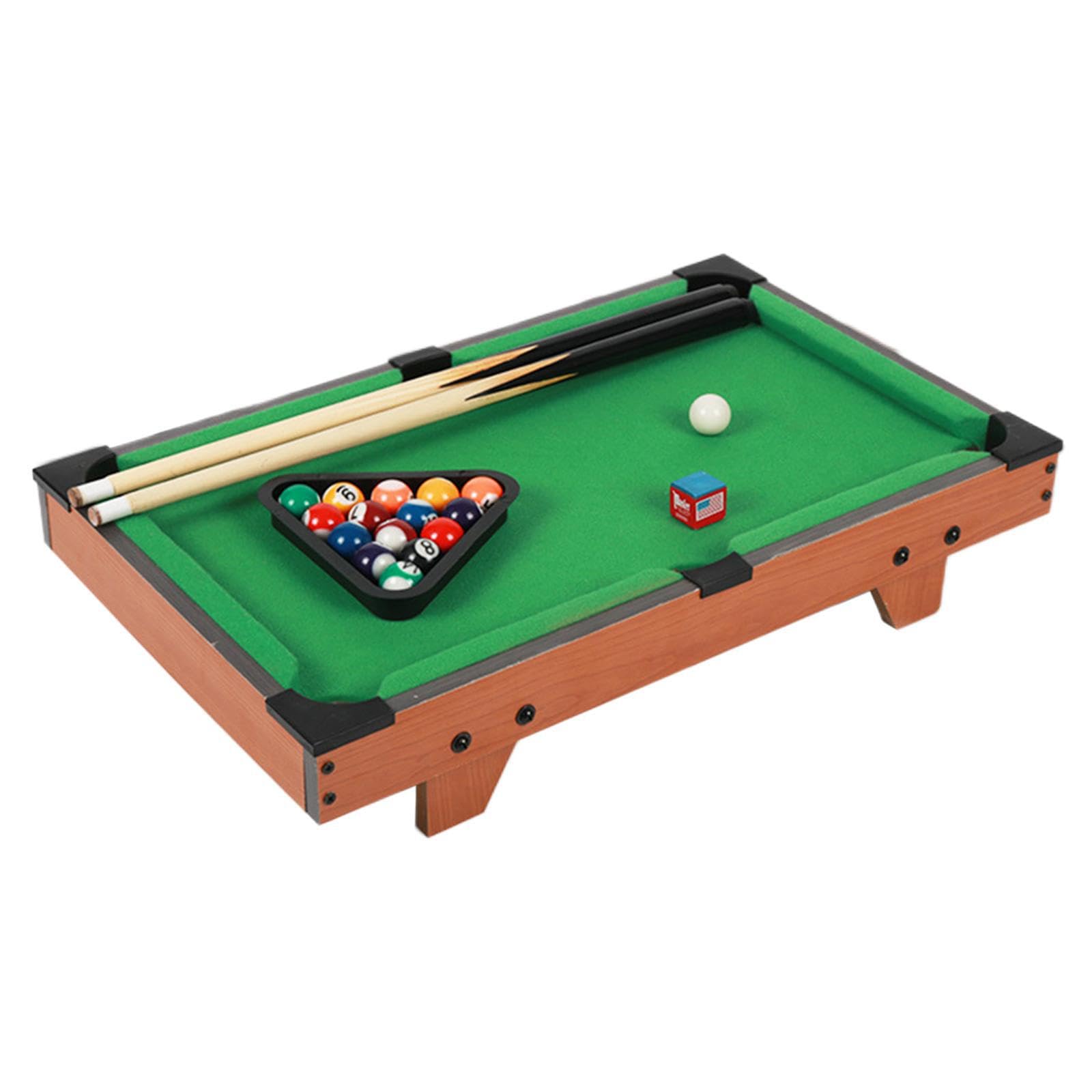 Tavolo da Biliardo Mini Premium con Tutti Gli Accessori necessari per attività serali di Gioco in Famiglia, 1 Set di Palle da Biliardo, Triangolo per