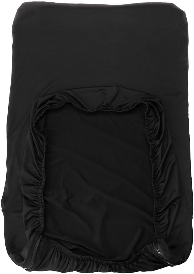 BTSKY Office Chair Covers Removable Stretch Cushion Slipcovers Stretchy for Computer Chair/High Back Chair Chair/Boss Chair/Rotating Chair/Executive Chair Cover Large Size, Black(No Chair)