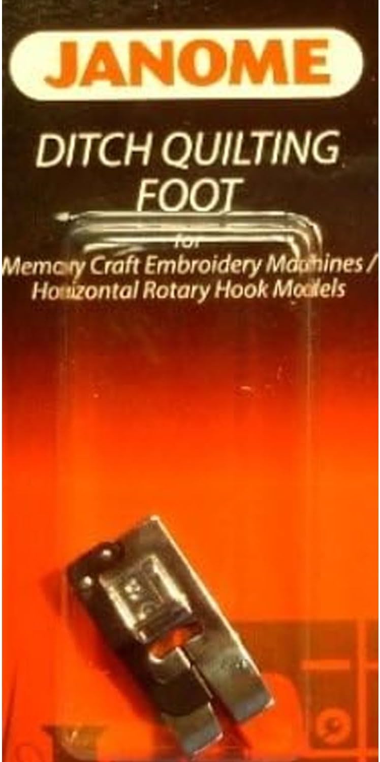 Janome Ditch Quilting Foot Memory Craft Embroidery Machines Horizontal Rotary Hook Models