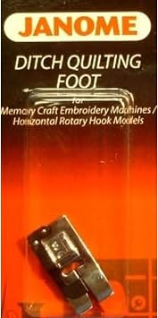 Janome Ditch Quilting Foot Memory Craft Embroidery Machines Horizontal Rotary Hook Models