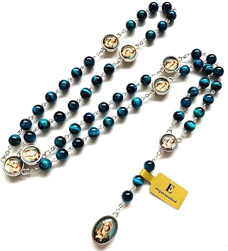 Miniatura 5 de elegantmedical Collar con rosario católico de SIETE 7 SORROWS MARY
