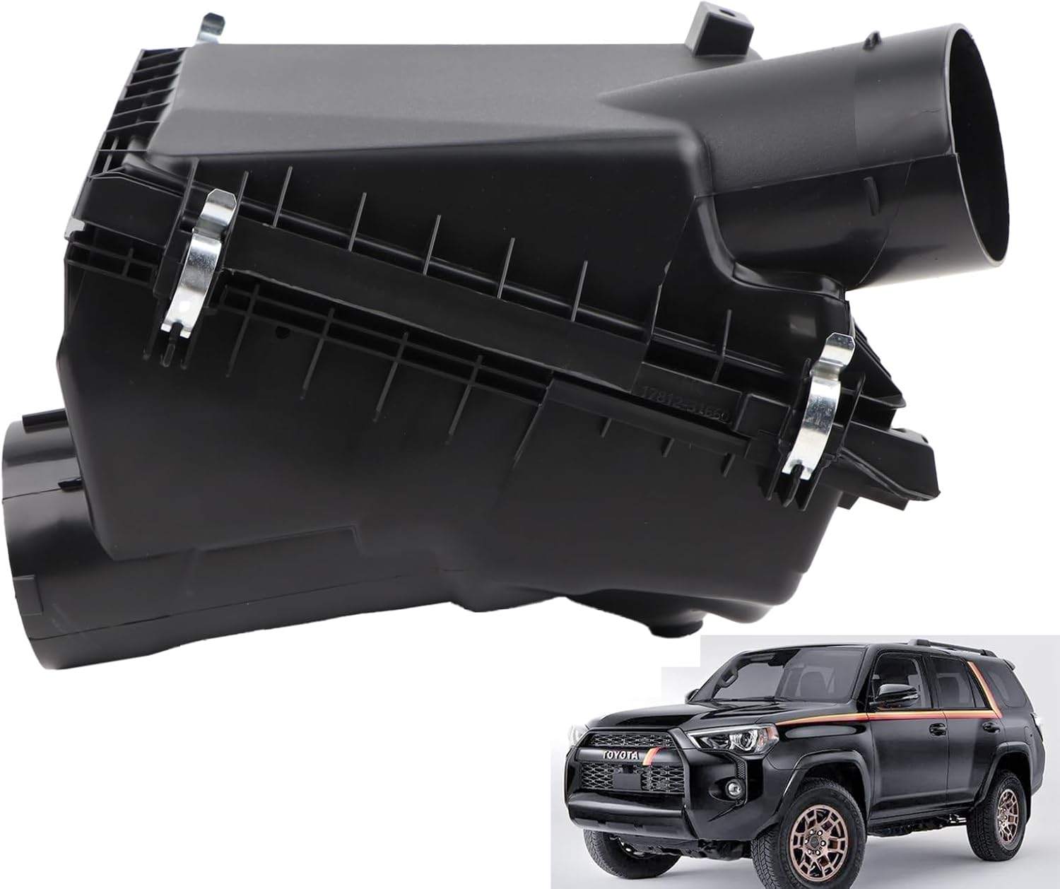 MUCO Air Intake Cleaner Box Housing Compatible for Toyota 4Runner 4.0L V6 2010 2011 2012 13 14 15 16 2017 2018 2019 2020 2021 Air Intake Housing Box w/o Filter 17700-31861