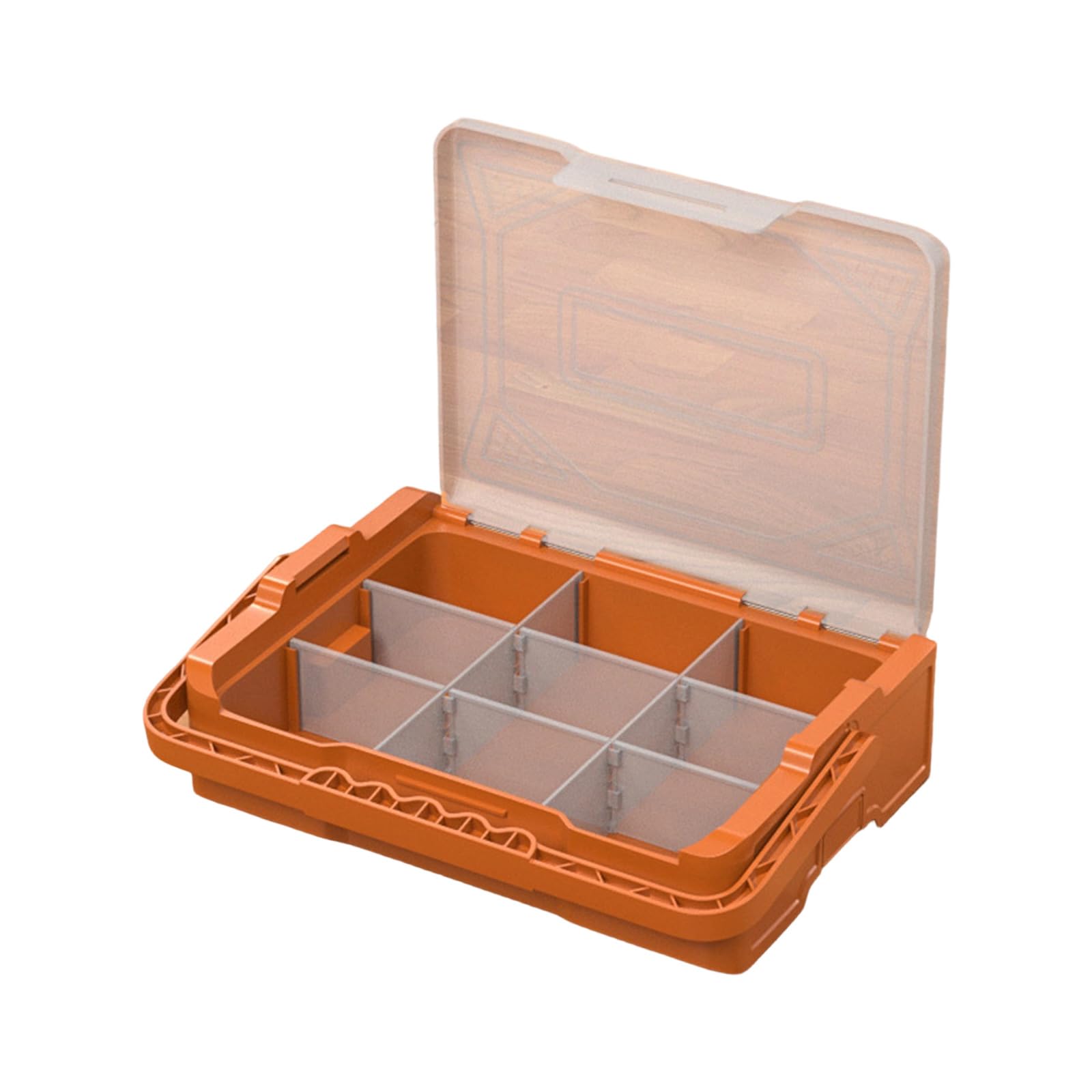Multipurpose Workshop Organization Container Removable Dividers with Carry Handle for Nut Bolts Screws Accessories Detachable Organization