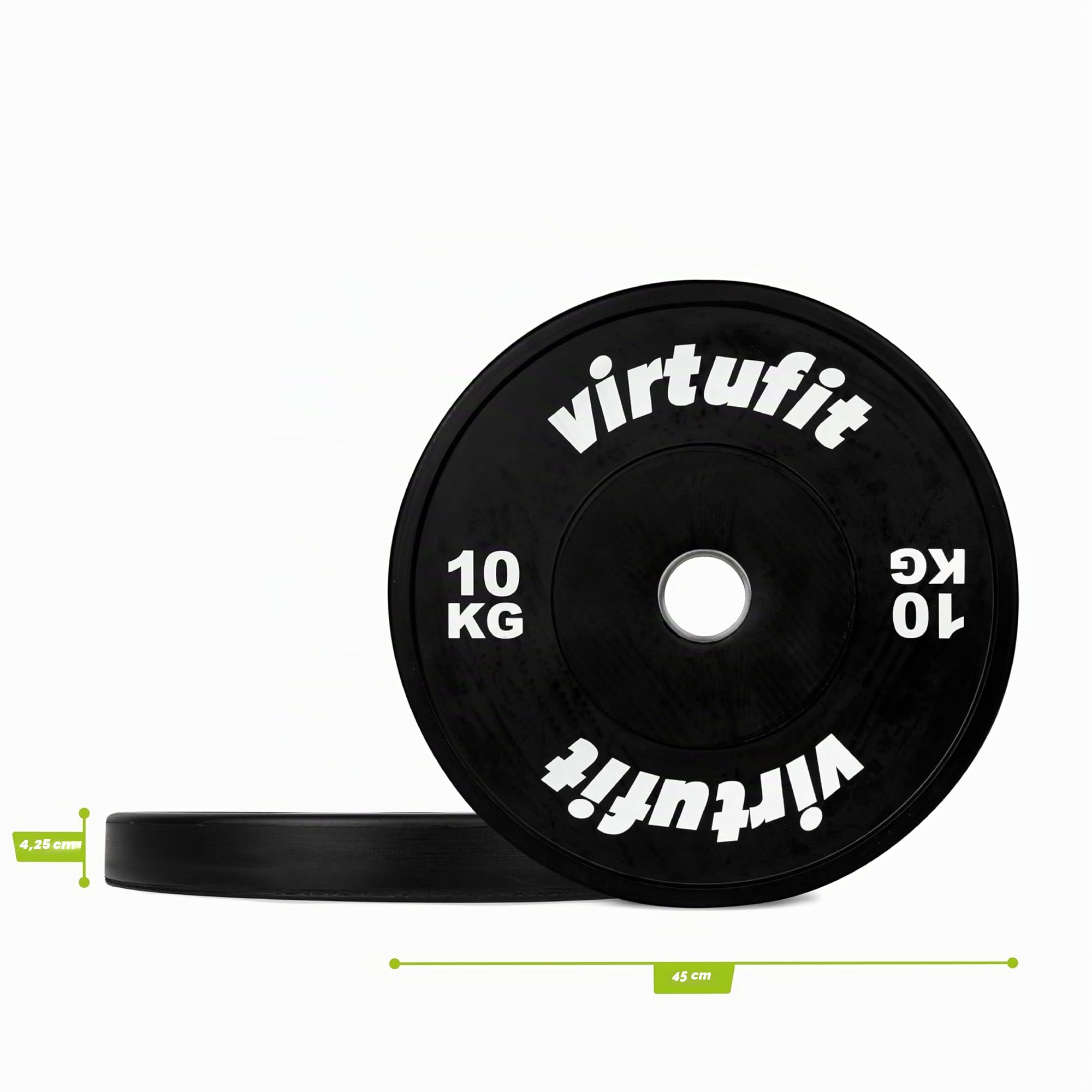 VirtuFit Bumper Plate - Disques Olympiques en Caoutchouc - 50 mm - 5 kg a 25 kg