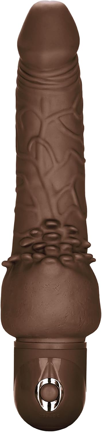 CalExotics Novelties Waterproof Power Stud Cliterrific Dildo, Brown
