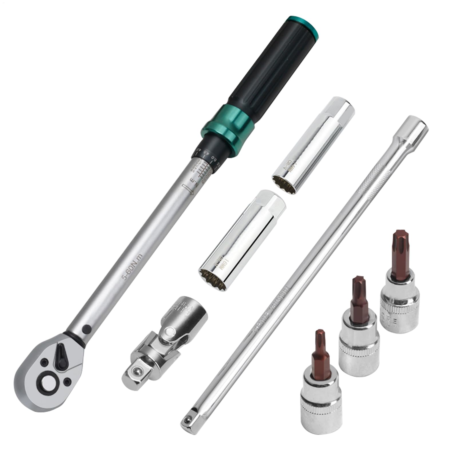 Juego de Llaves magnéticas SparkPlug – Kit de Llave dinamométrica de 3 a 8 | pulgadas para servicio de motor, herramienta de extracción de cabeza giratoria con tamaños de 14 mm y 16 mm e inserto de