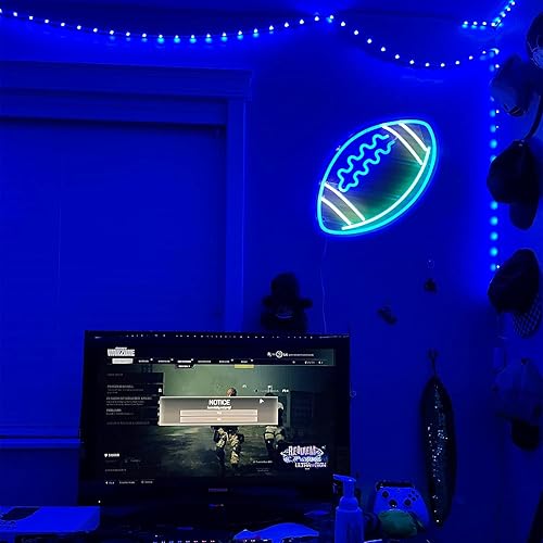 Miniatura 4 de Letrero de neón de voleibol para decoración de pared, regulable, para dormitorio, letrero de neón con luces LED para fiesta de cumpleaños, hogar,