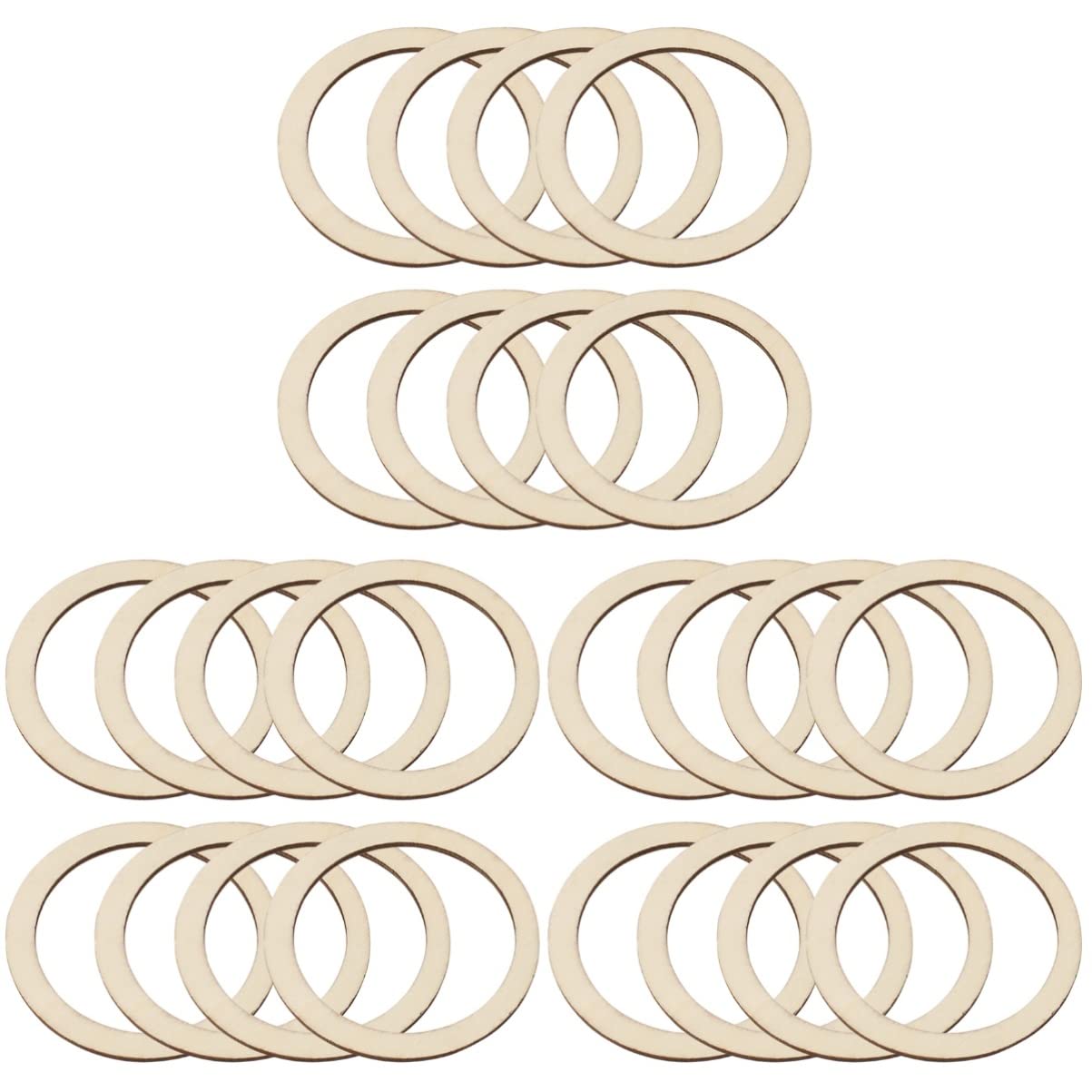 Chips de madera huecos EXCEART para manualidades adornos de madera calada y scrapbook creativo