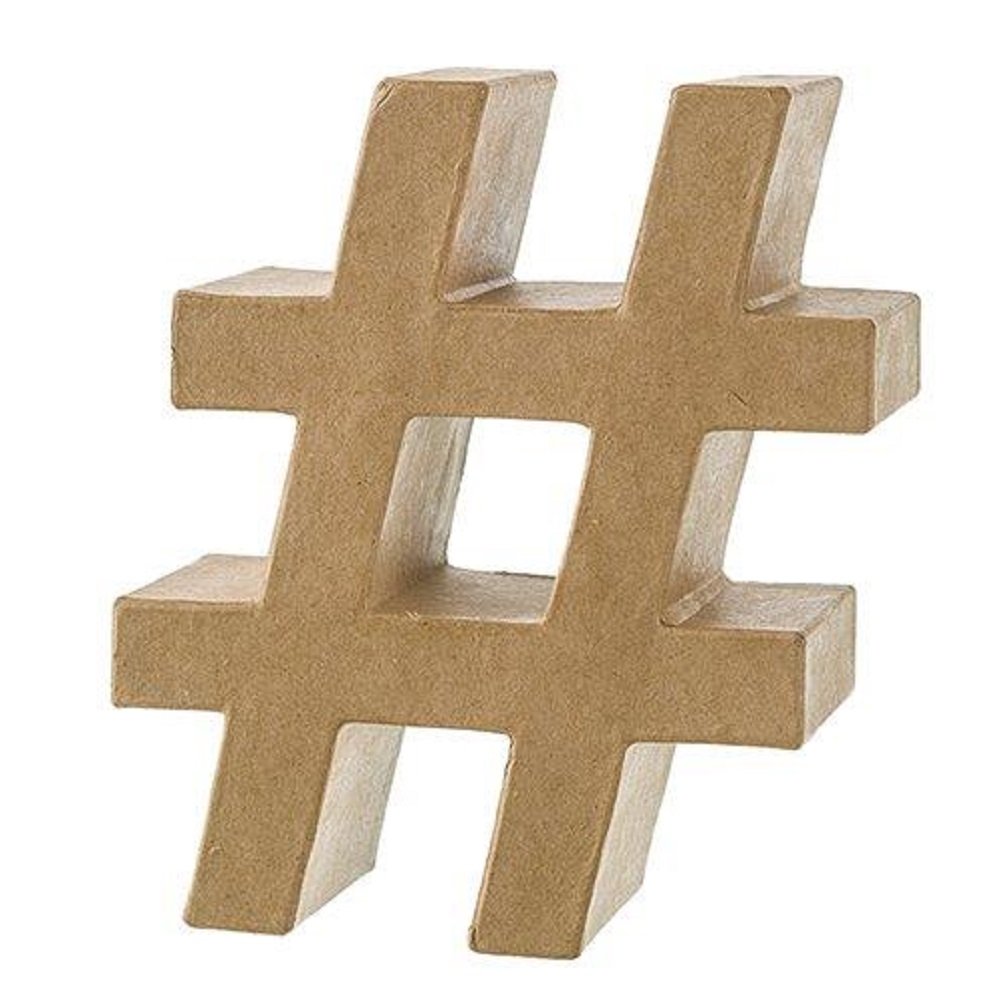 Papp Art 3D Giant Hashtag