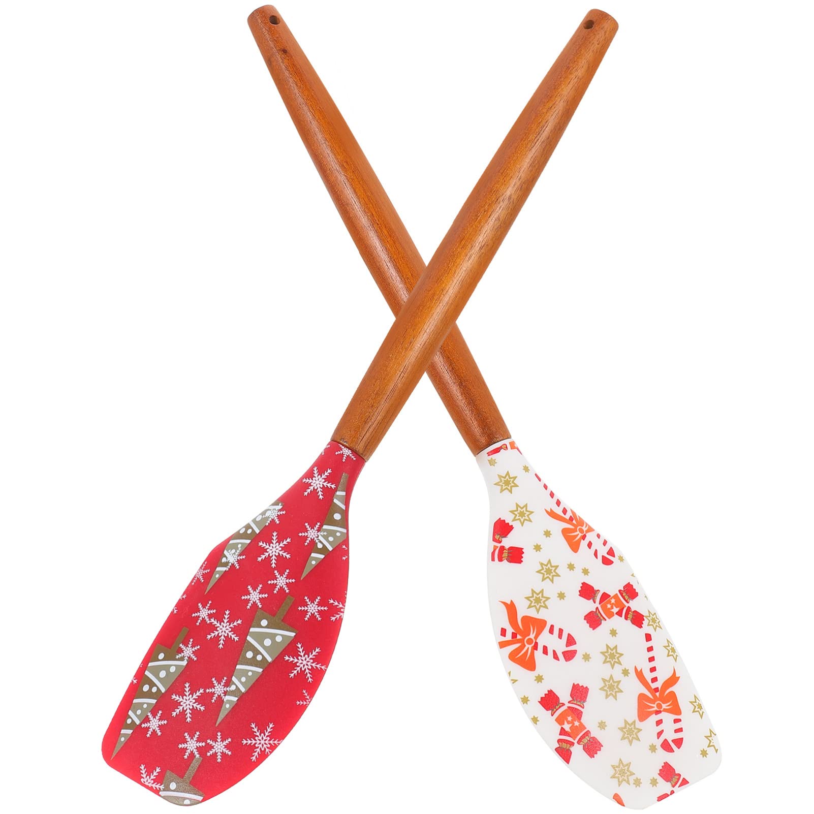 Alipis 8stücke Teiliges Backutensil Professioneller Teigschaber Und Spatel Für Backen Zuhause Für Weihnachtsgebäck Und Kuchenverzierung Rote Weihnachtsbaum Und Weiße