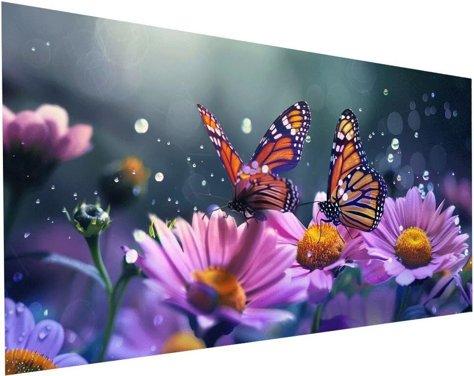 Broderie Diamant Kit Complet Marguerite 70x140 cm Activité Manuelle