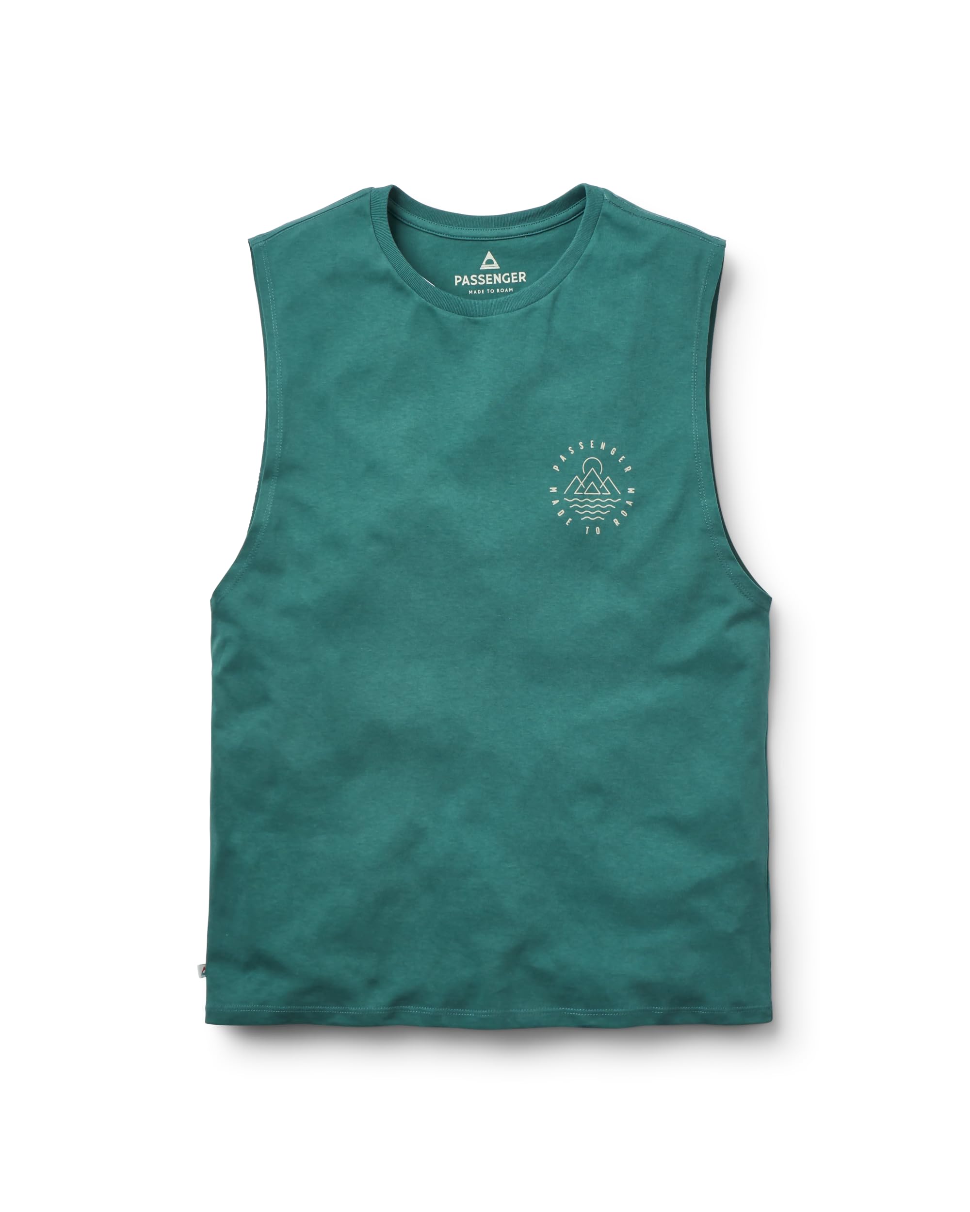 Passenger Men's Escapism Recycled Cotton Vest (UK, Alpha, S, Regular, Regular, Deep Ocean)