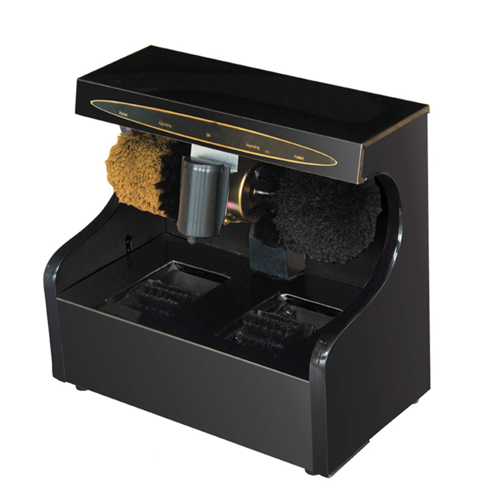 JFGCTYHXY Shoe polisher, Machine Suitable for Home Office Induction Electric Hotel,titanium, Shoe Shine(Black)
