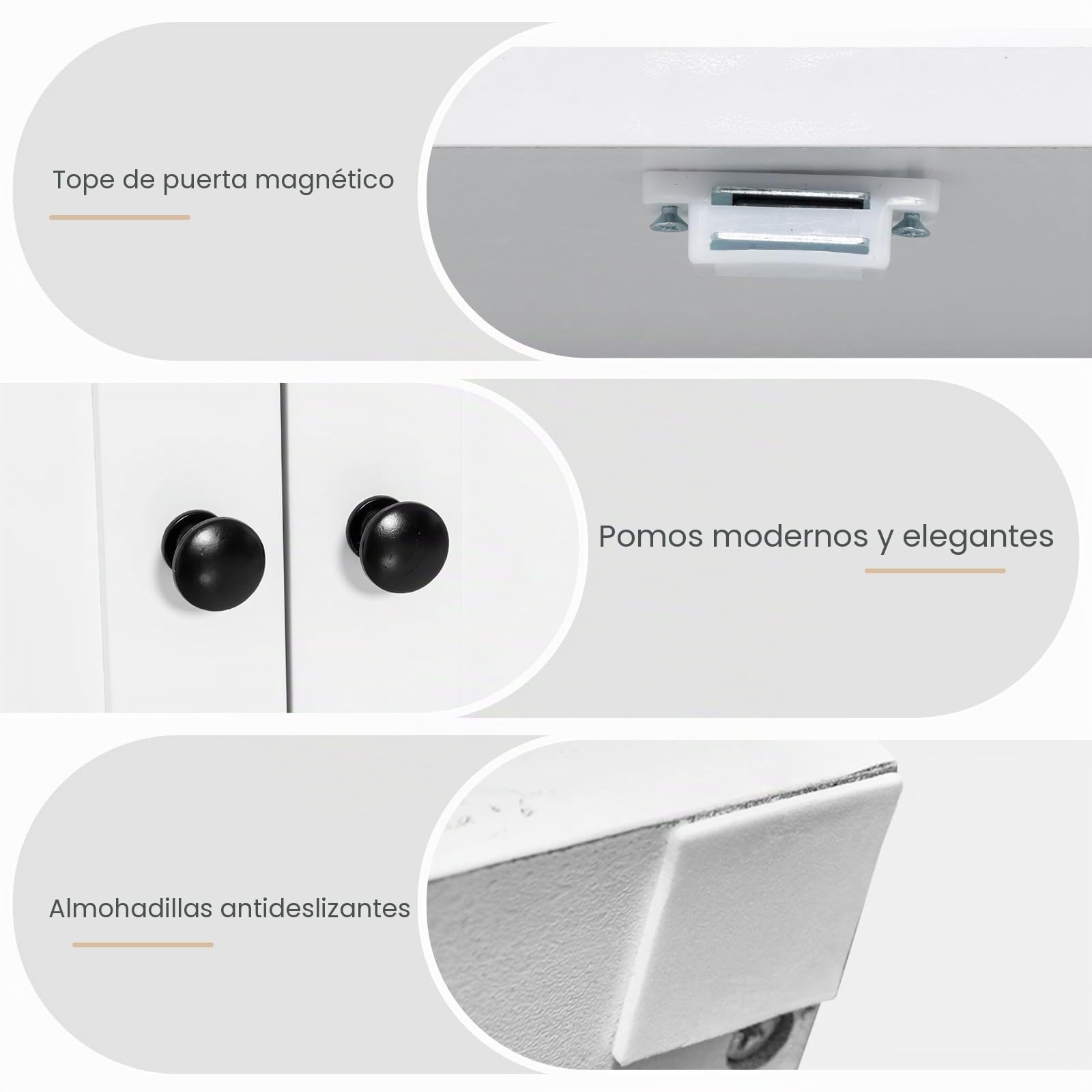 GOPLUS Librería de 6 Estantes, Puertas de Estilo Firme, Versátil Estantería de Almacenamiento con Estantes Ajustables para Oficina, Sala de Estar, Estudio, Blanco