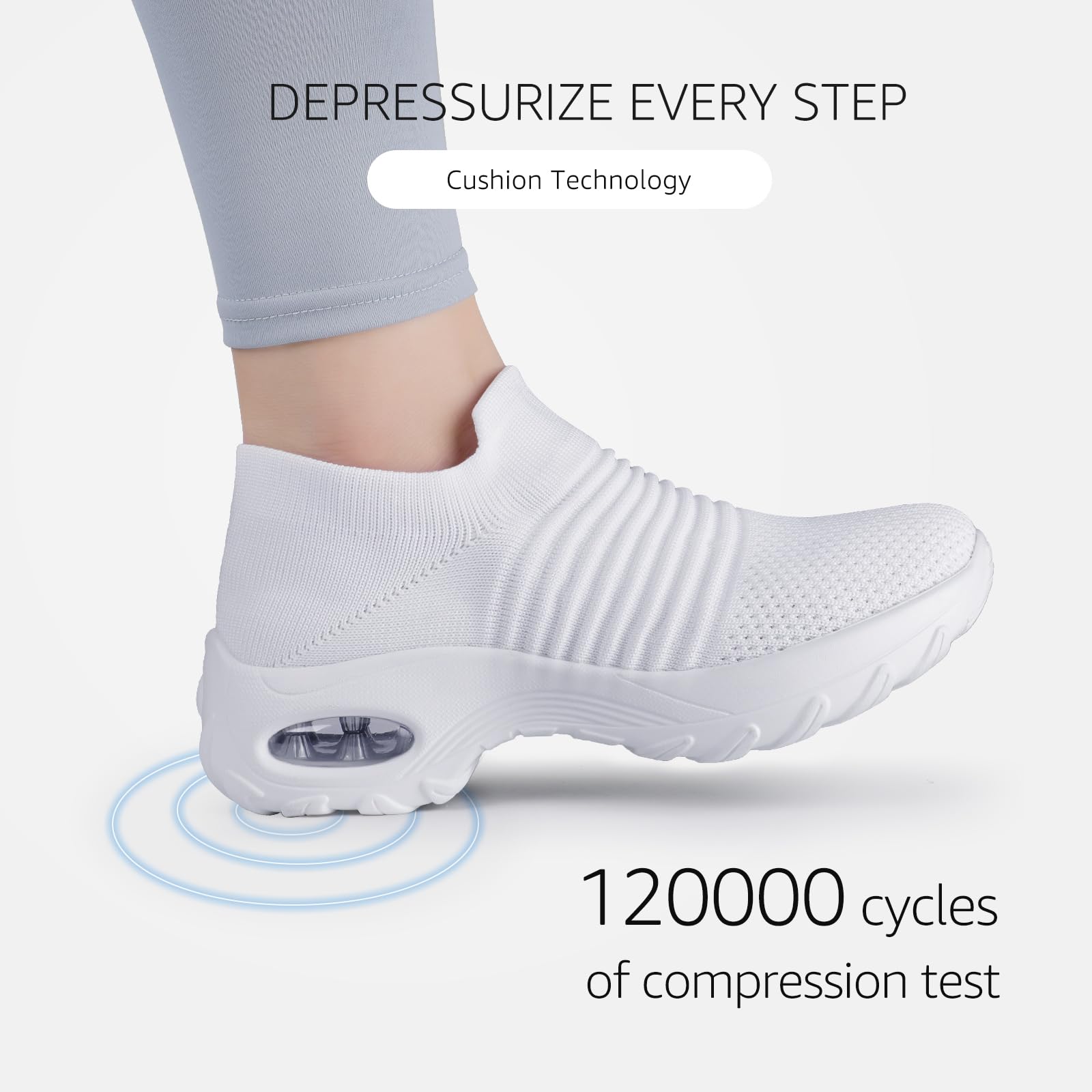 HKR Platform Sneakers Donna Leggero Casual Air Cuscino Scarpe da Ginnastica Outdoor