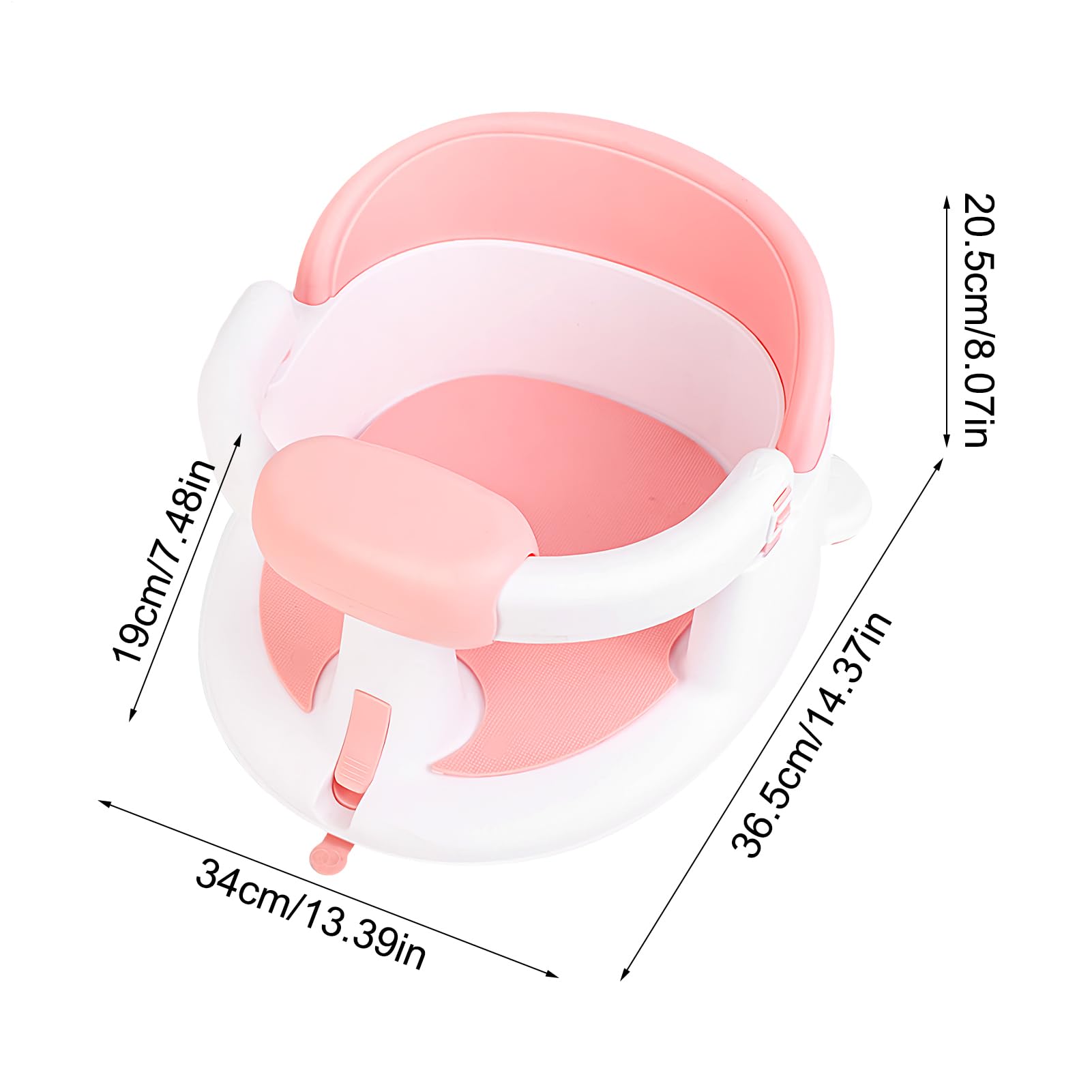 Asientos de baño para bebés sentados, siéntate el asiento de la bañera para