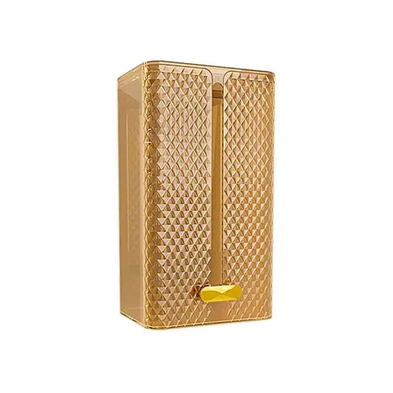 Tissue Holder Paper Towel Holder, Wall Mounted Dispenser, Punch-Free Tissue Box Guest Napkin Countertop for Bathroom Facial Box Decor(Yellow)