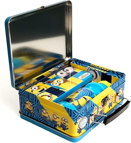 Miniatura 9 de Hello Kitty - Juego de caja de lata para niños, caja de lata, estuche de lápices, botella de agua, rompecabezas, calcomanías