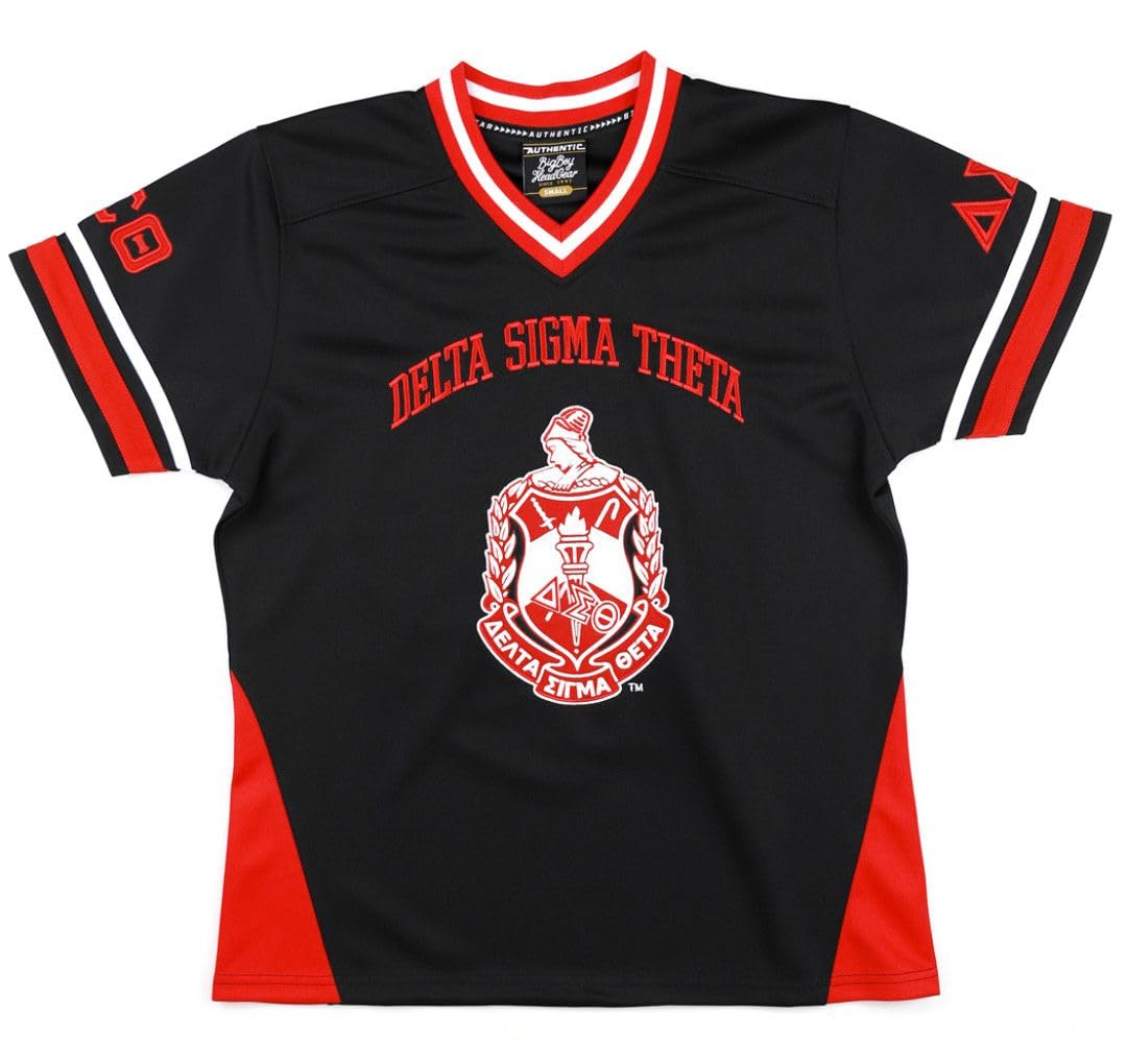 Delta Sigma Theta M16 Football Jersey Black [2XL]