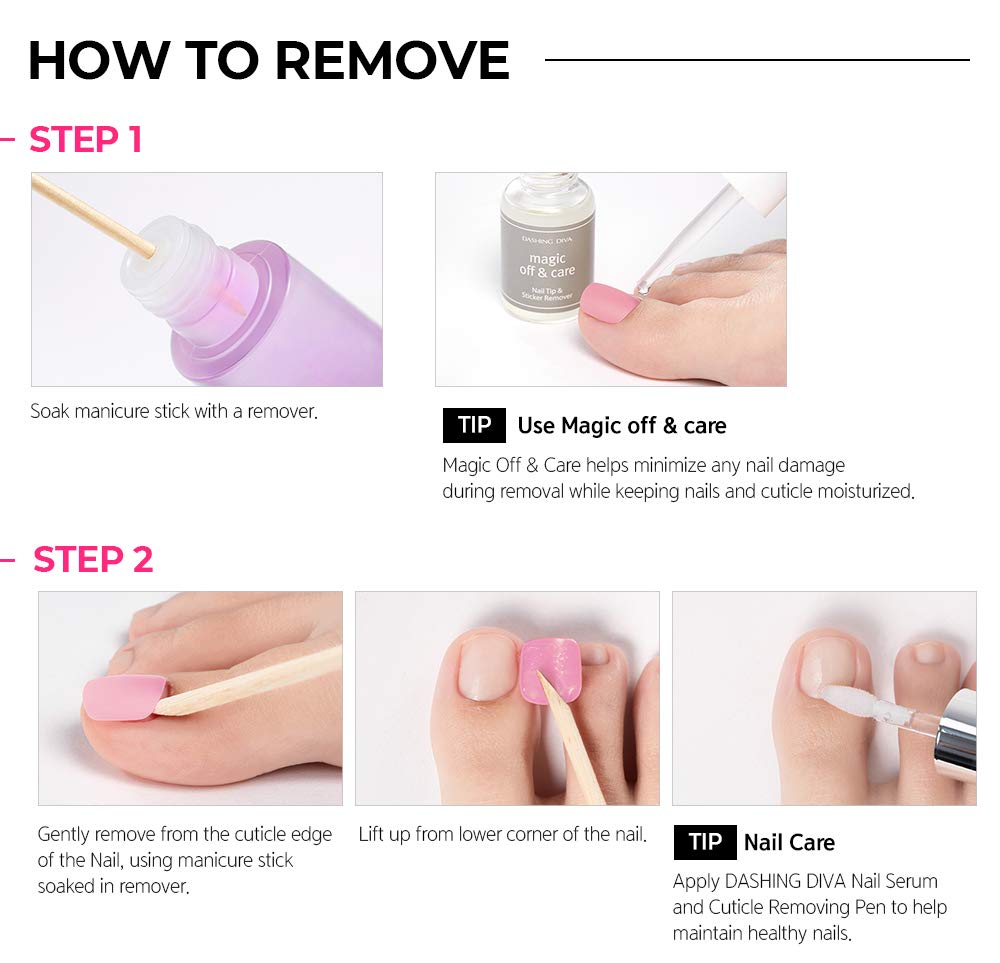 Dashing Diva Magicpress | Day to Night | Short, Square Shaped Press On Nails | Long Lasting | Pedicure (Mermaid Dress) 4