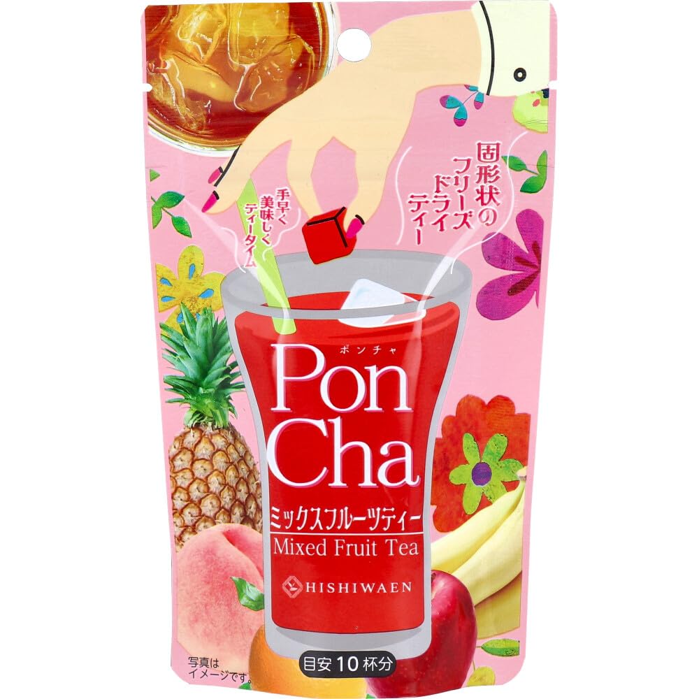 Amazon | PonCha(ポンチャ) ミックスフルーツティー 13g(10粒入) | 菱