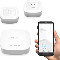 Vista 12 de YoLink Kit de inicio para el hogar inteligente: Hub y sensor de fugas de agua 1, LoRa hasta 1/4 de milla de rango al aire libre, SMS/texto, correo
