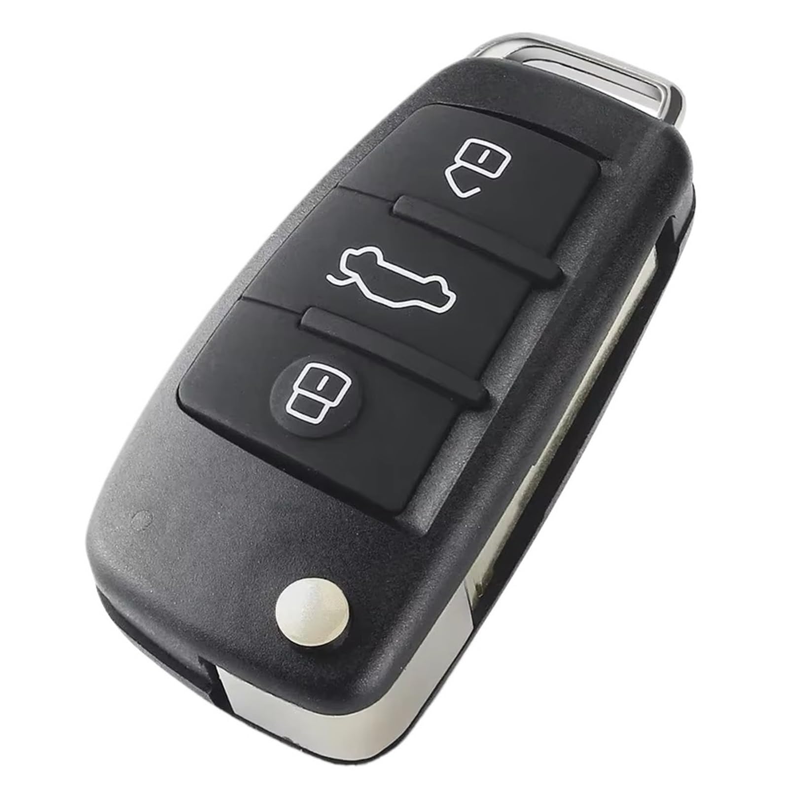 Compatible Con Para A6 2006 2007 2008 2009 2010 2011 2012 2013 Q7 2007-2013 Carcasa Llave Plegable Mando A Distancia De 3 Botones HU66 Sin Cortar