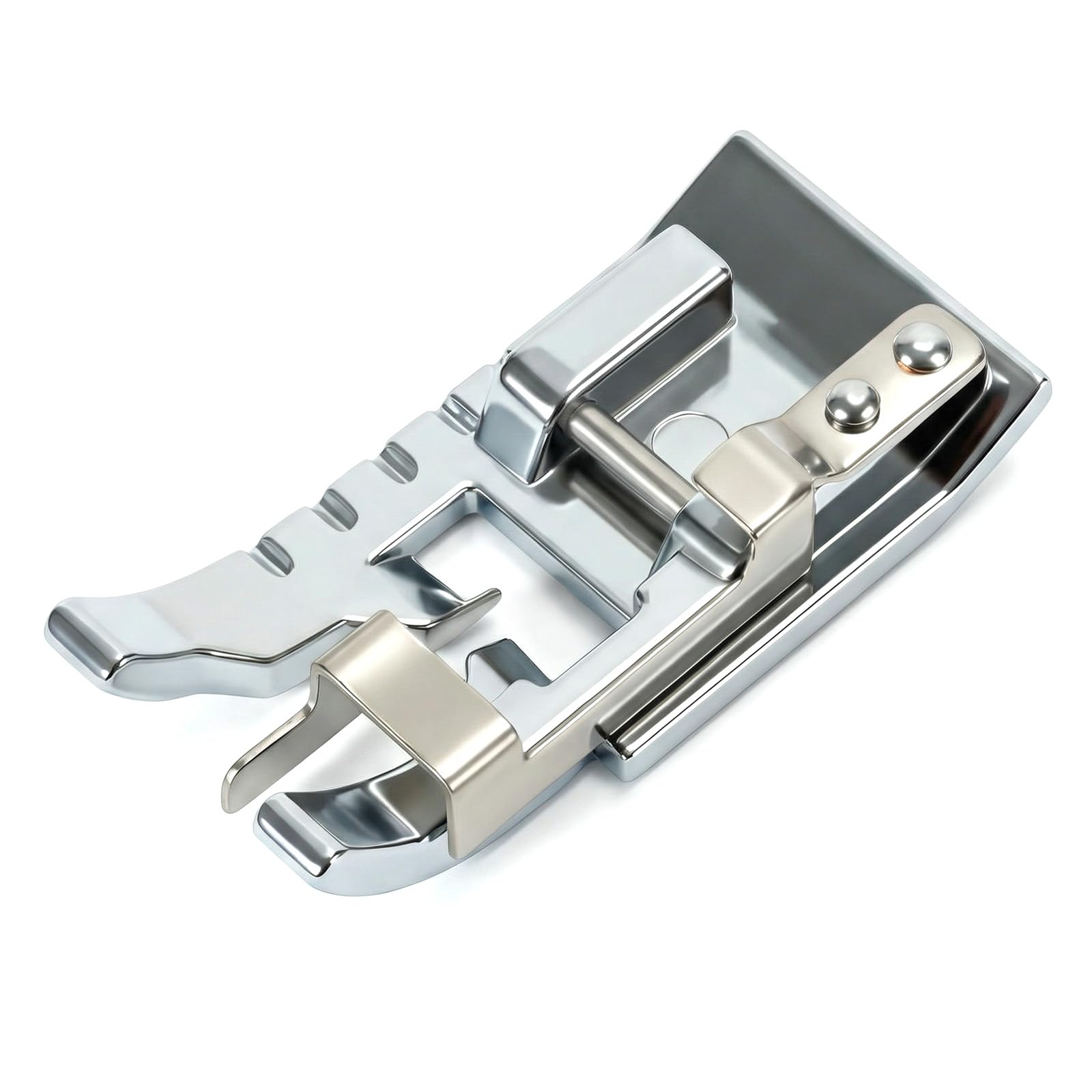 Lepohome Silver Stitch In Ditch/Edge Joining Presser Foot For Low Shank Snap-On Singer, Brother, Janome, Juki, Babylock, Elna, Kenmore, White, Necchi, Simplicity, Euro-Pro, New Home, And More Sewing Machines
