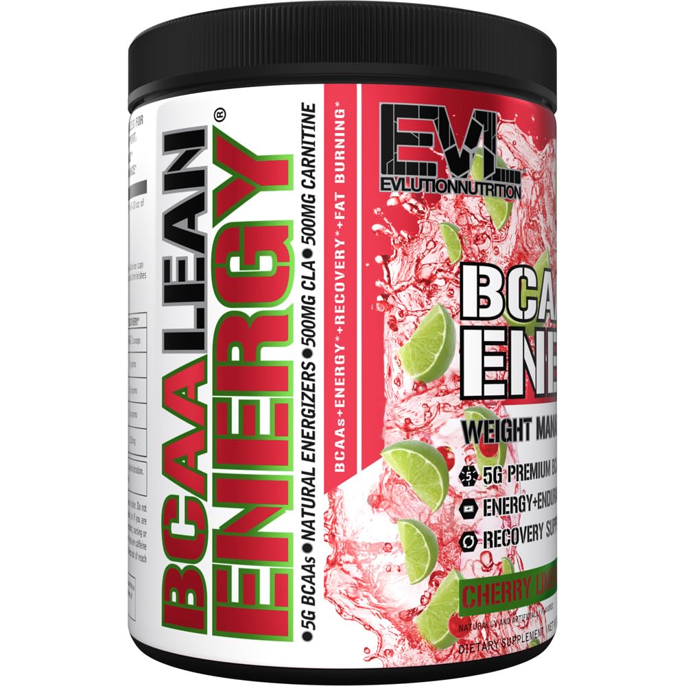 EVL BCAA Lean Energy Powder Amino Acids Supplement - Cherry Limeade — Amazon image 5