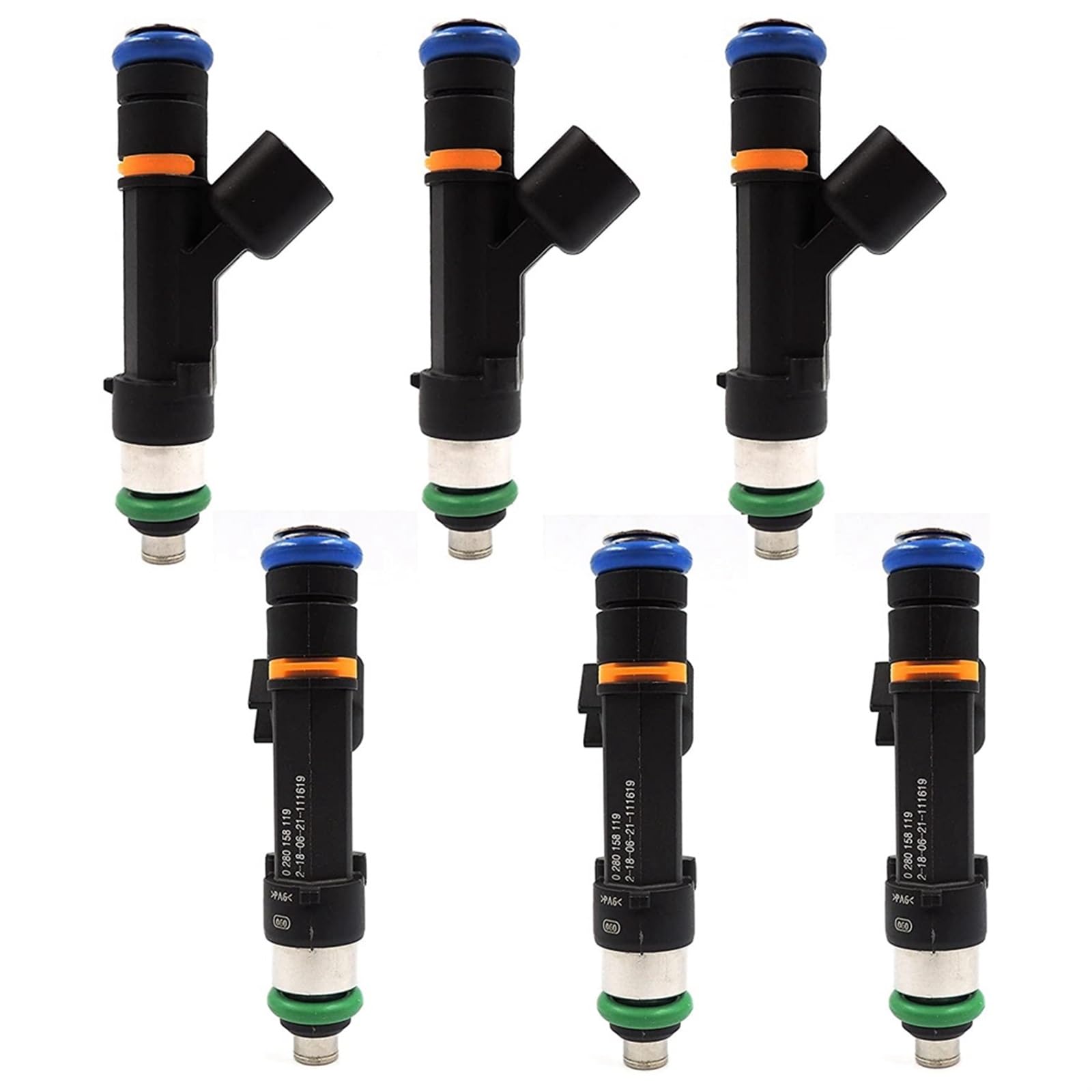6 Uds 04861667AA 0280158119 4861667A Inyectores De Combustible Para Grand Para Caravan Para Wrangler