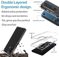 Vista 4 de Mundaze - Case for Samsung Galaxy A32 Slim Hybrid Shockproof Hard Shell Soft TPU Heavy Duty Protective Phone Cover - Cute Gnome White Daisy Flowers