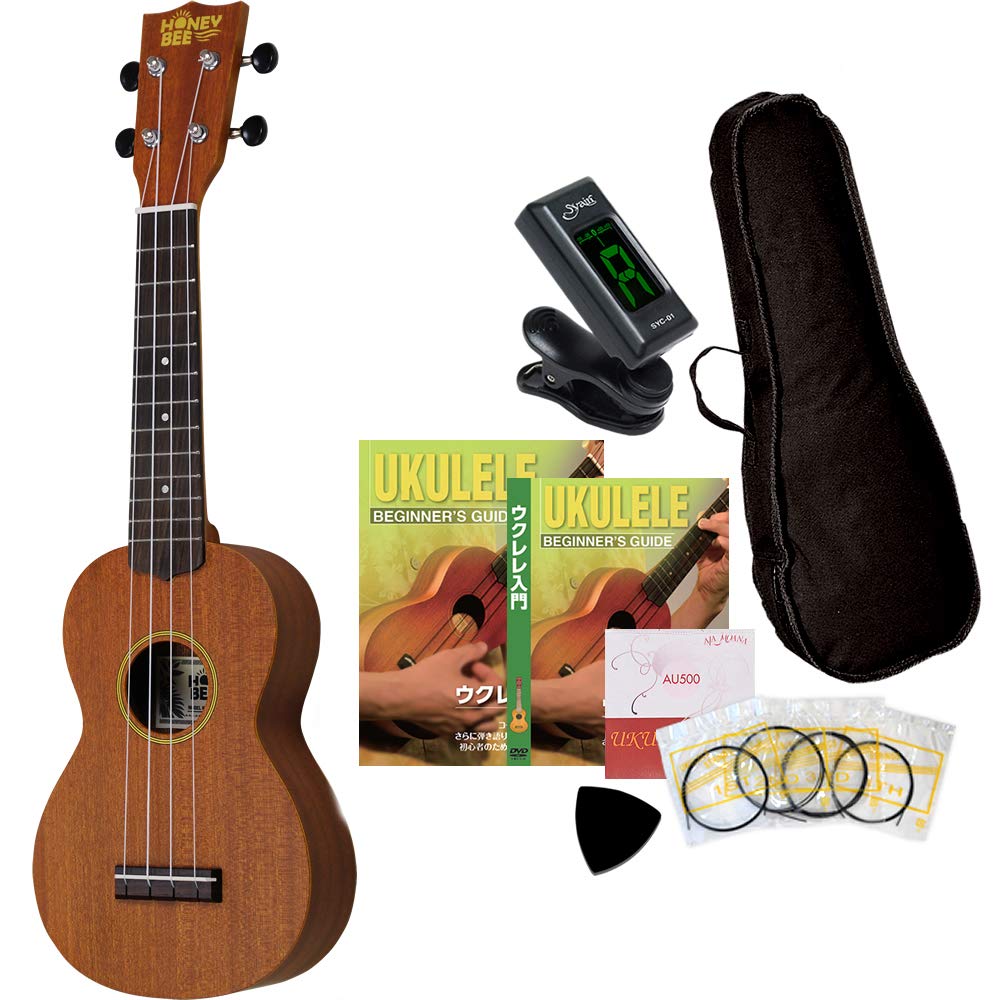 Amazon | HONEY BEE ハニービー ソプラノウクレレ HU-03/MH マホガニー