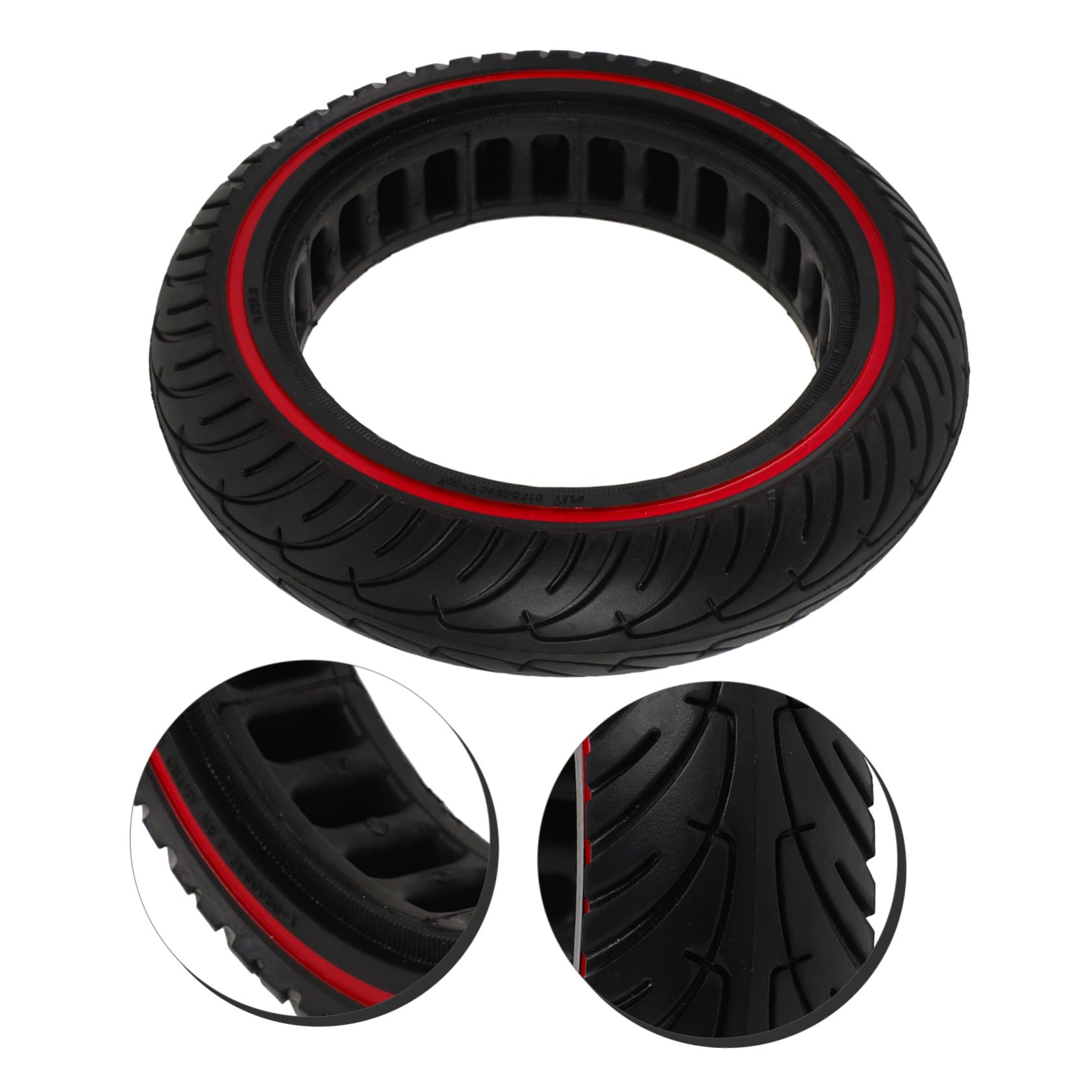 GALPADA Roue de Trottinette Alvéolaire Pneu Nid Abeille sans Gonflage Remplacement Facile pour Scooter Électrique