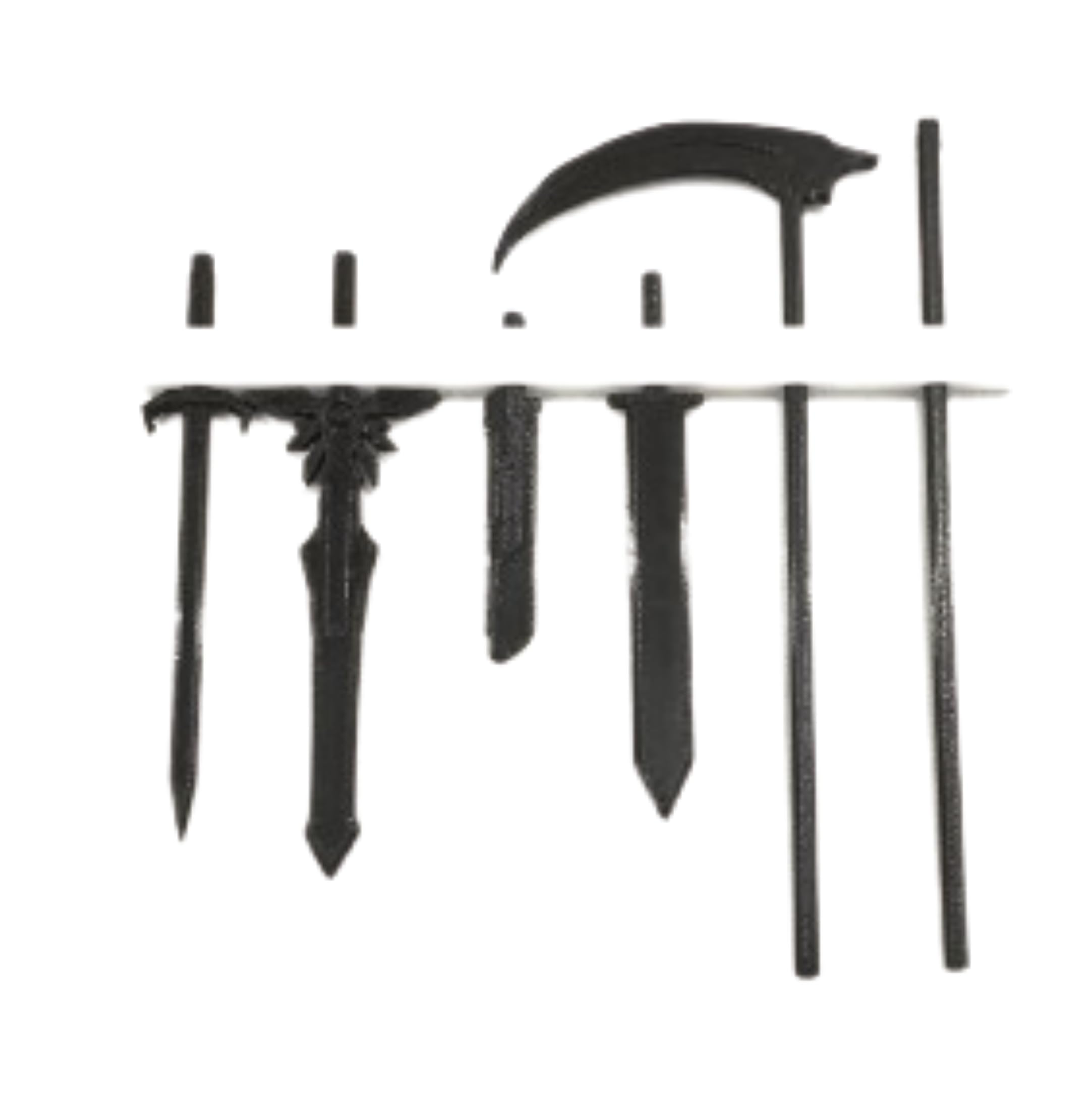 VAALI Flexible and Customizable Weapon Toys for All Ages Solid Plastic Weapon Kit for Dummy 13 Action Figure Accessories Portable and Easy to Use Robot Toy - Black-image-5