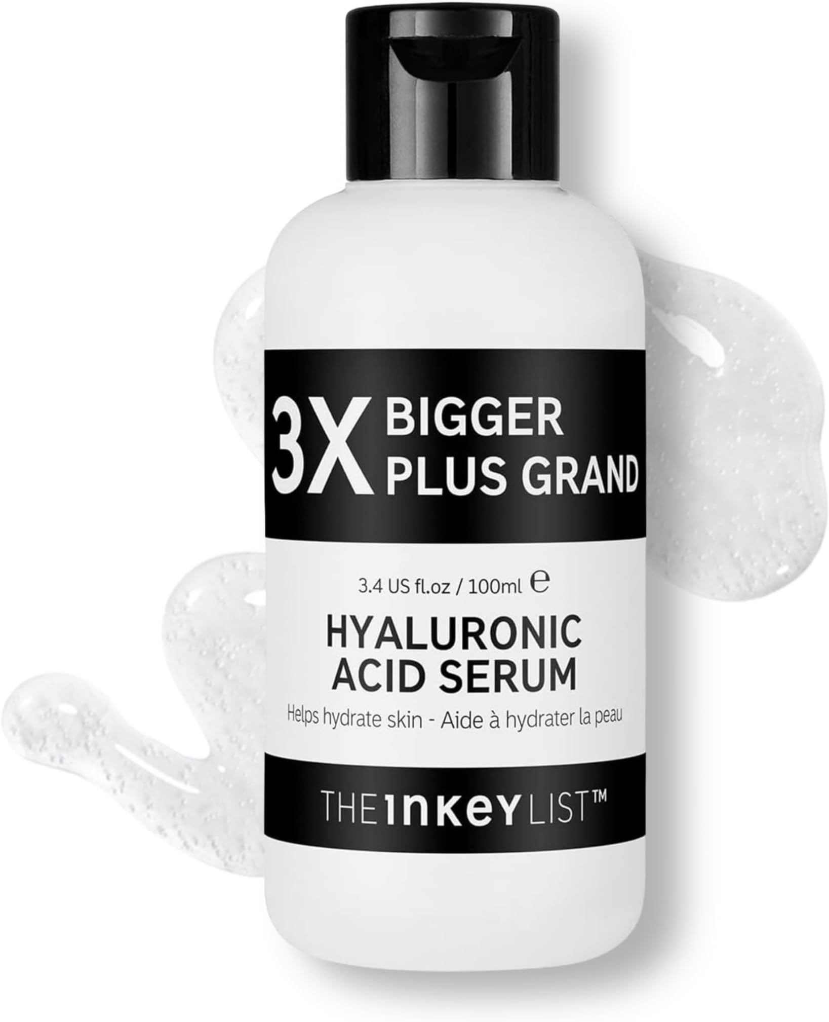 2% Hyaluronic Acid Hydrating Serum| Supersize| 3x Bigger | to Plump and Smooth Skin for All Skin Types | 100ml
