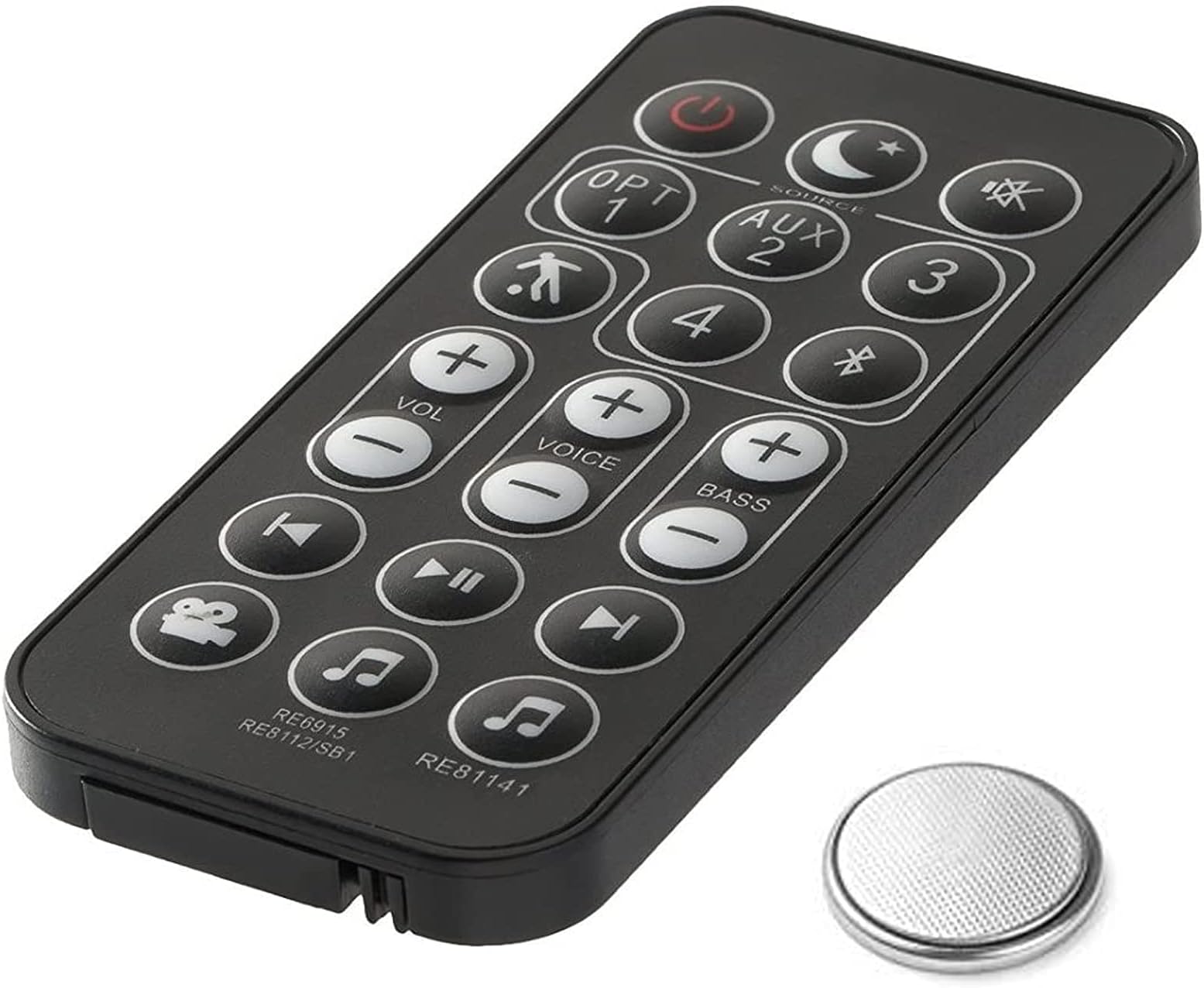 Replacement Remote Control Compatible with Polk Audio Signa S1 S2 S3 with CR2025 Battery