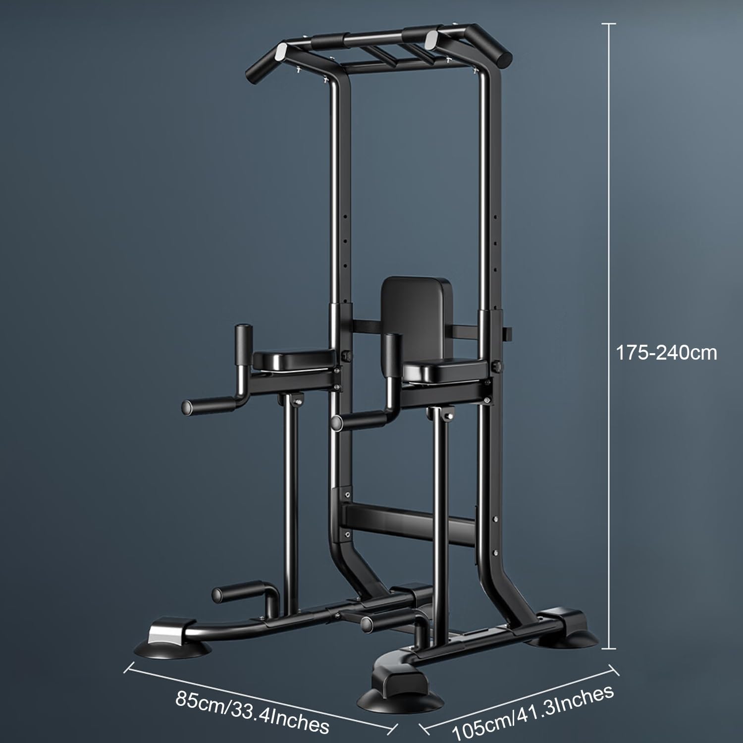 Power Tower, Pull Up Station For home Multi-function Strength Training Workout Equipment with Pull Up Bar and Dip Bar Max Load 660lbs
