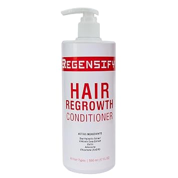 Hair Regrowth Conditioner 500 ml 17 FL Oz [Adenosine and Coenzyme Q10 Conditioner with Biotin & DHT Blockers]