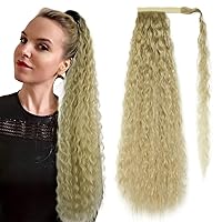 Vista 17 de Yinmei Baibian Extensión de cabello rizado ondulado de 14 pulgadas, cola de caballo corta, color negro, con clip en cola de caballo para mujeres
