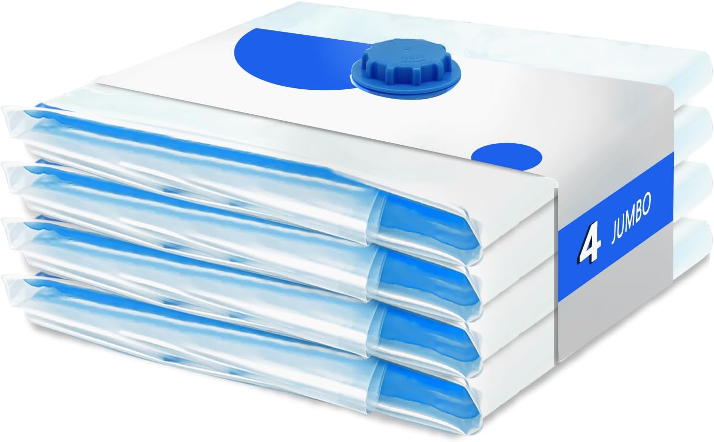 CaptainFive Vacuum Storage Bags 4 Packs, JUMBO Vacuum Bags (100 x 80cm