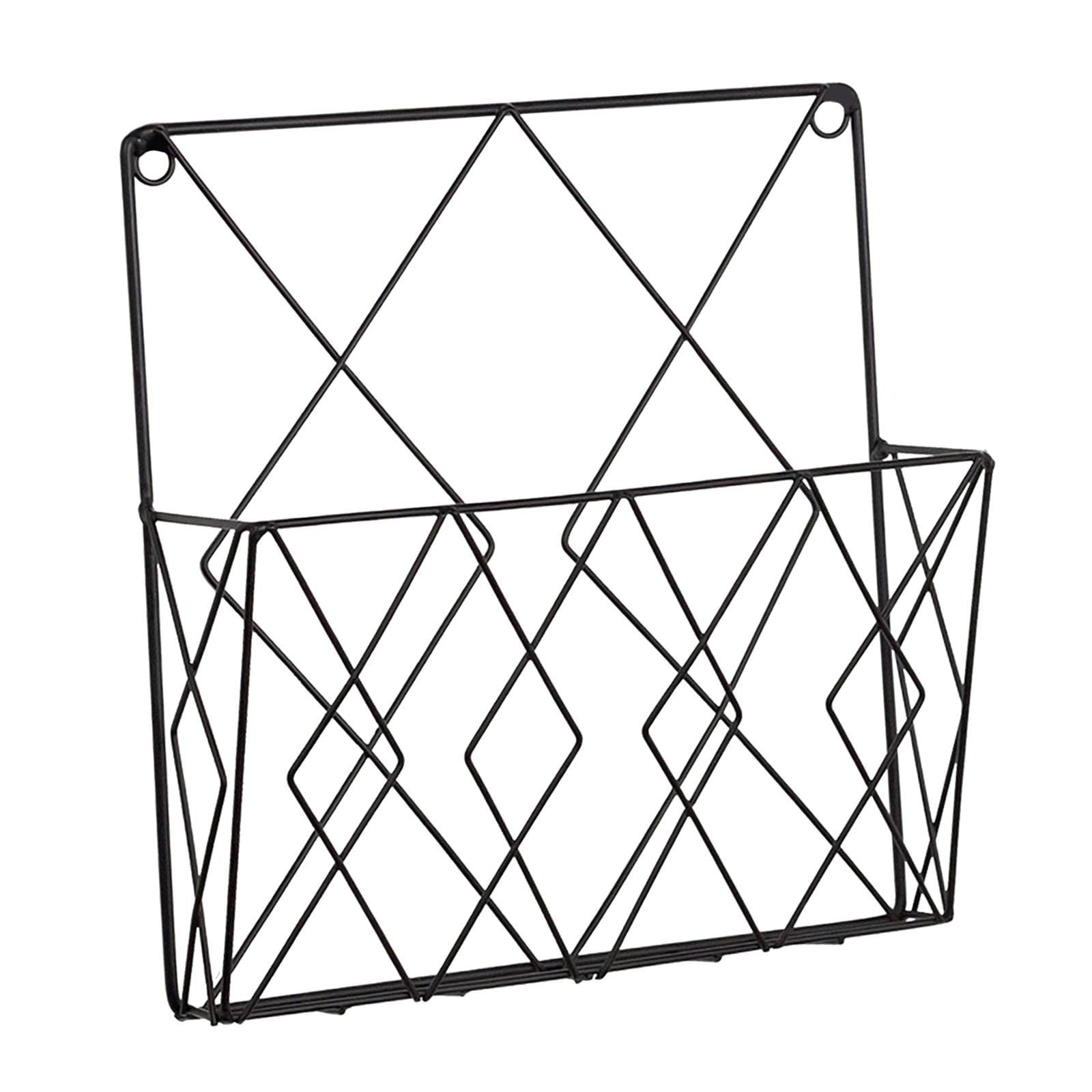 Enakshi® Metal Newspaper Storage Rack Hanging Organizer for Home Office Black|Home & Garden | Furniture | Bookcases-image-13