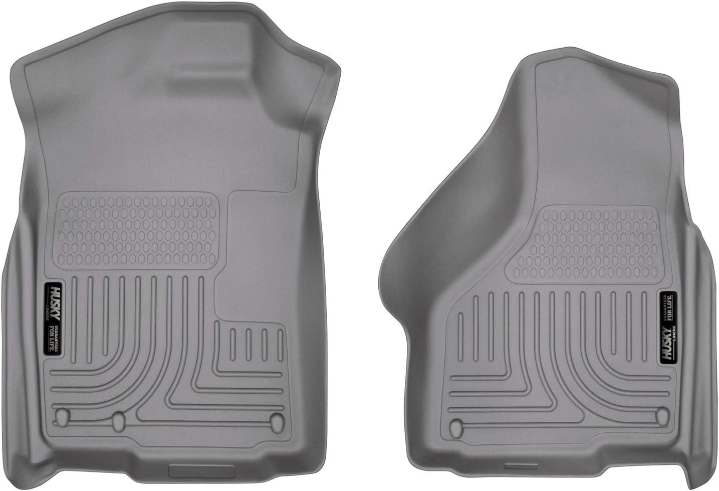 Husky Liners - Weatherbeater | Fits 2002-2023 Ram 1500 (19-23 Classic Body) Standard, Quad, 03-18 Ram 2500, 3500 - Front Liners, Grey | 18032