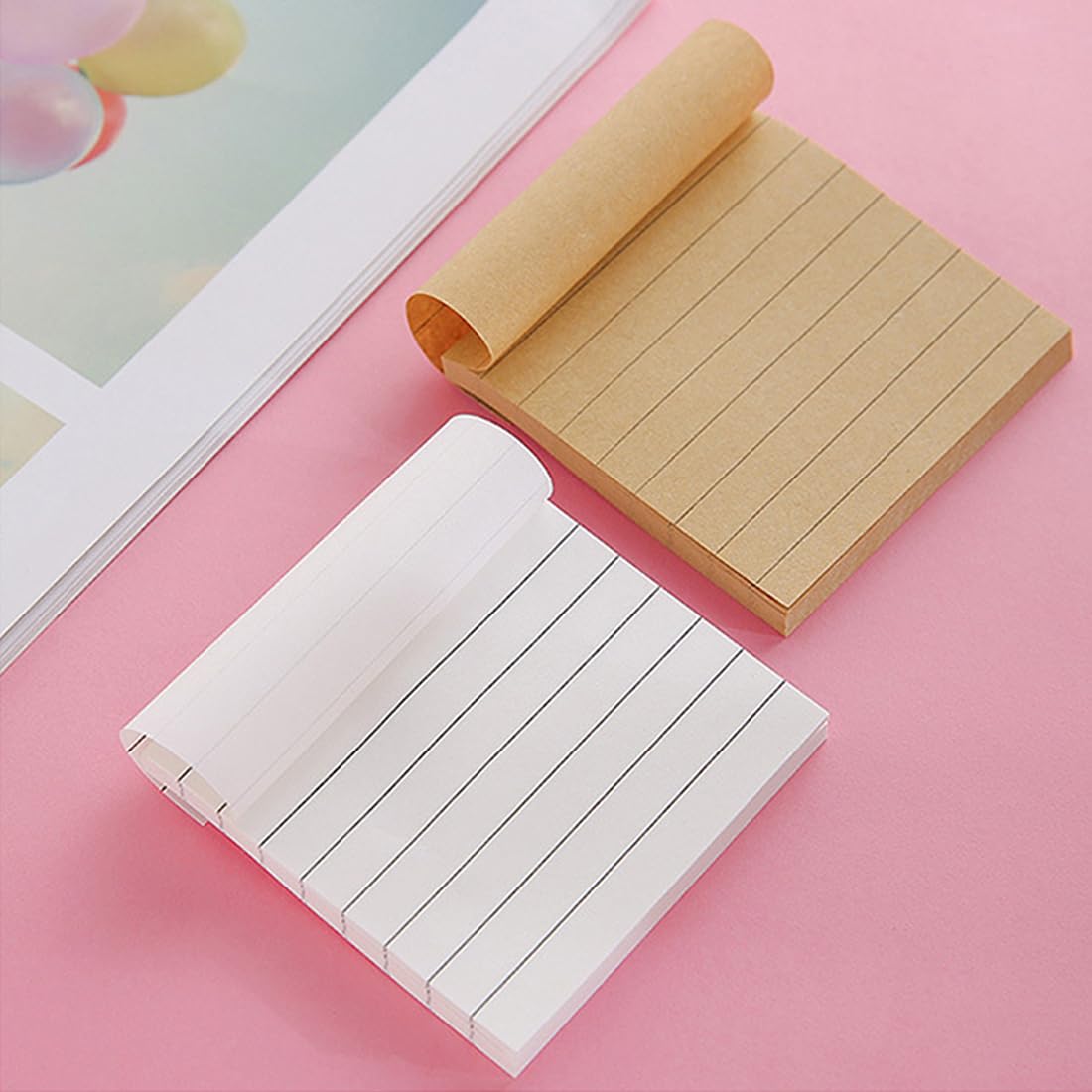 ピンクの付箋 Amazon.co.jp: 12冊*70枚(6色から選べます) ピンク 付箋 75x75mm