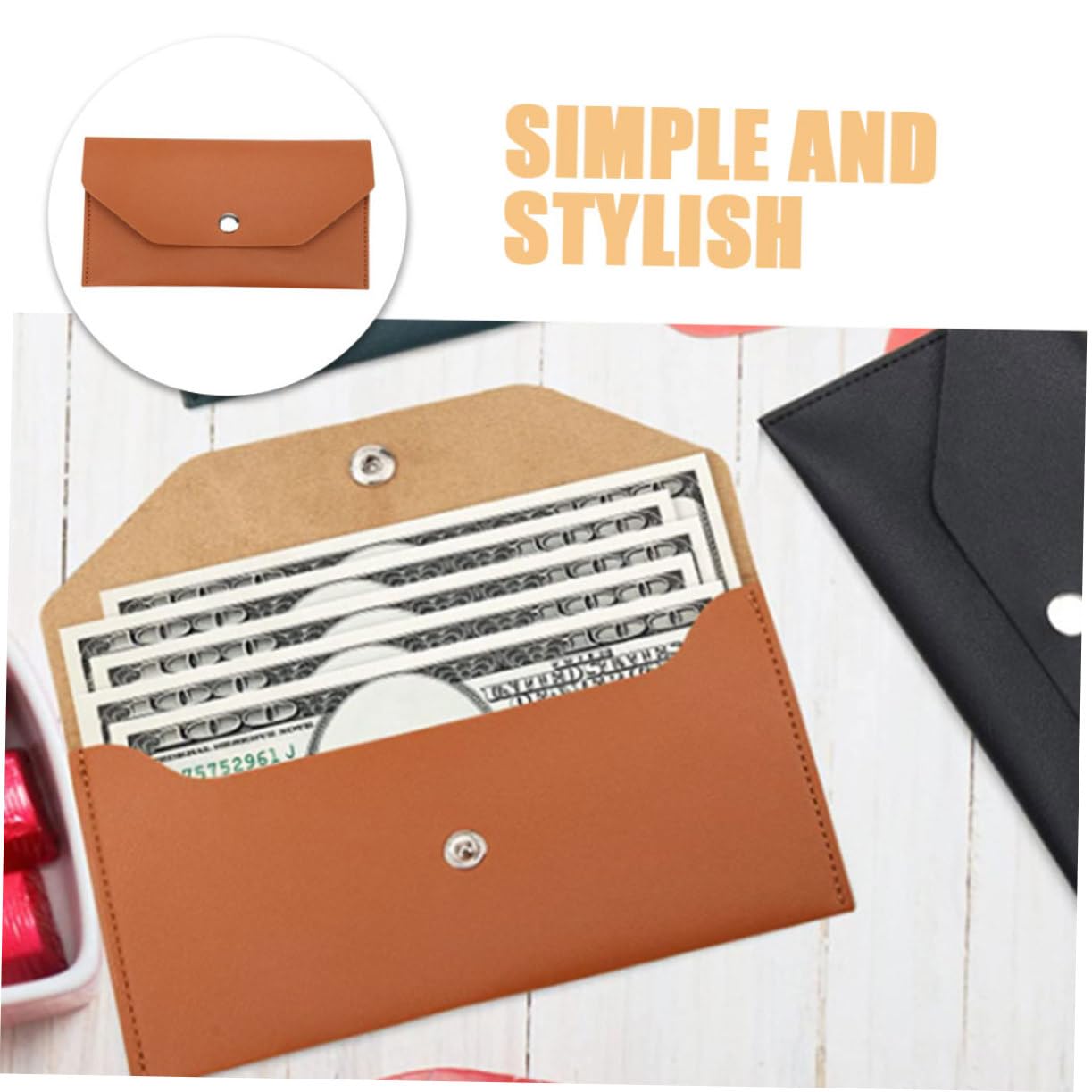 LIFKOME Sacco Postale Portafogli Borsellino Contanti Pochette Da Borsa Lunga Busta Frizione Borsa Delle Donne Pochette Lunga Da Per Le Donne Pelle