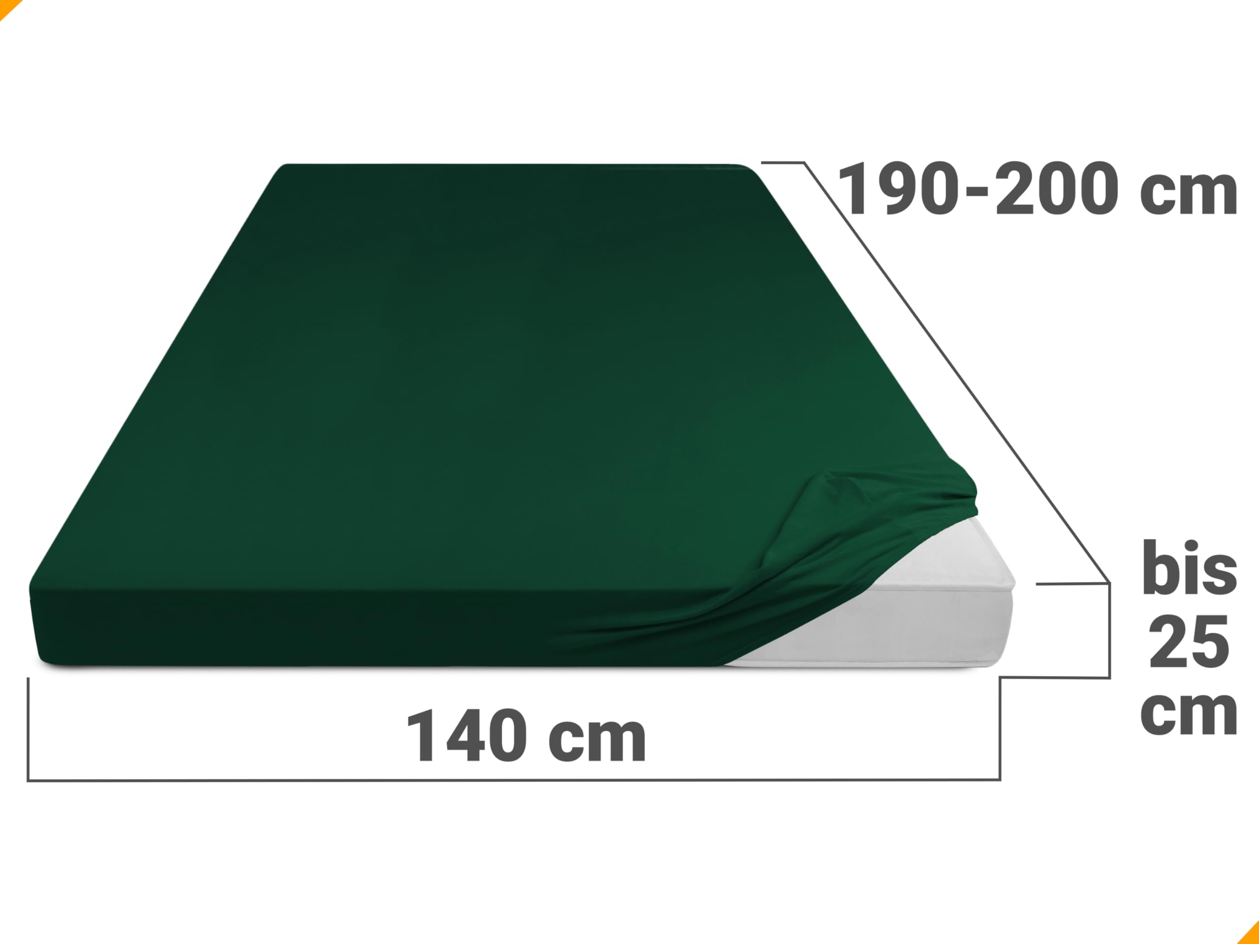Npluseins Drap Housse 90x200 à 100x200, Drap Housse Coton, 100% Doux, 159.192, Nombreuses Couleurs et Tailles Disponibles - Vert Clair Npluseins Drap Housse 90x200 à 100x200, Drap Housse Coton, 100% Doux, 159.192, Nombreuses Couleurs et Tailles Disponibles - Vert Clair