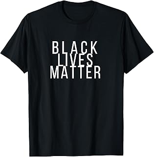 Simple Black Lives Matter Shirt in White Letters T-Shirt
