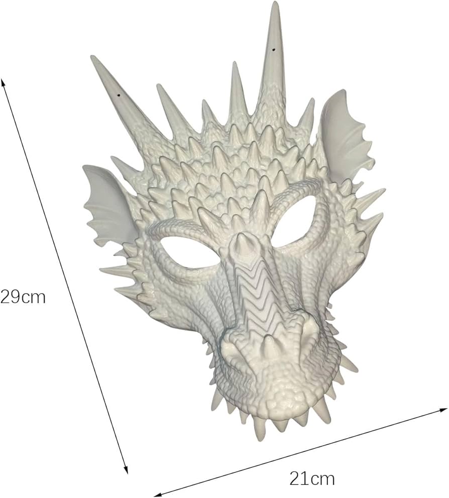 Amazon.co.jp: Tachiuwa ドラゴンマスク ドラゴンヘッドマスク 小道具