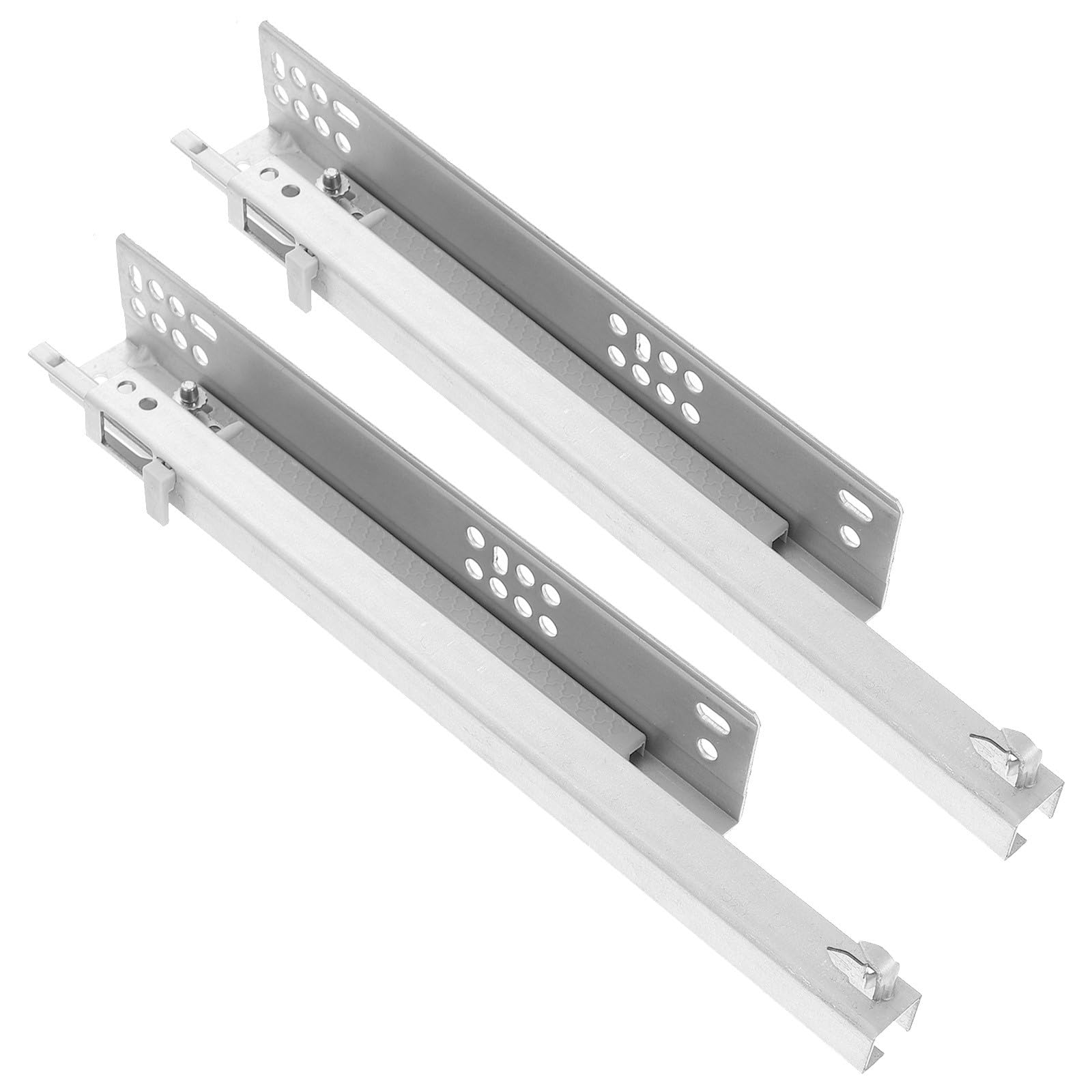 BESTonZON 2stücke Schubladenführungen Aus Kaltgewalztem Stahl Mit Soft-close-funktion Für Schrank Und Kommode Vollausziehbar Robust Und Verschleißfest Für Möbelumbauten